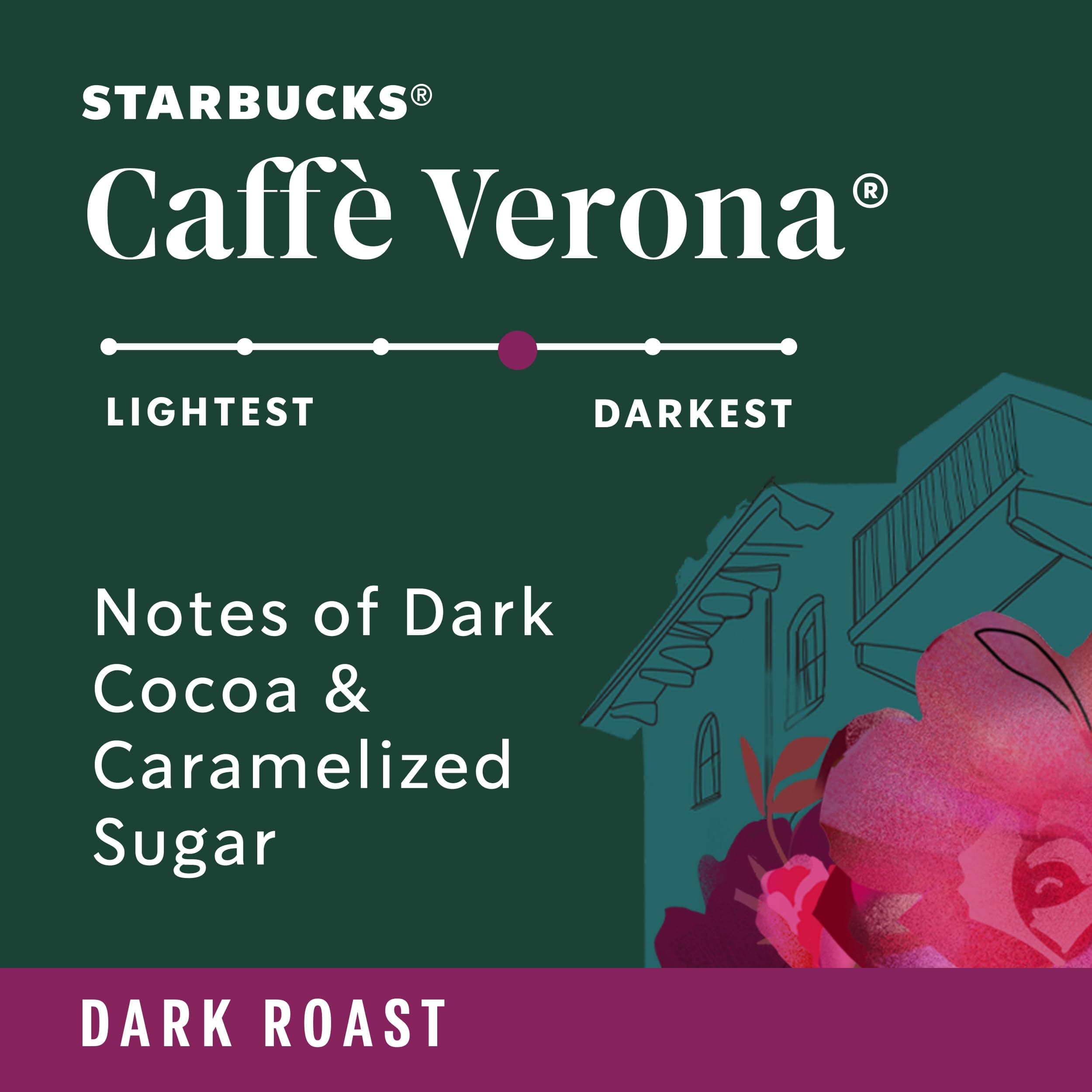 Starbucks Ground Coffee, Dark Roast Hot or Iced Coffee, Caffè Verona, 12 oz thumbnail 4