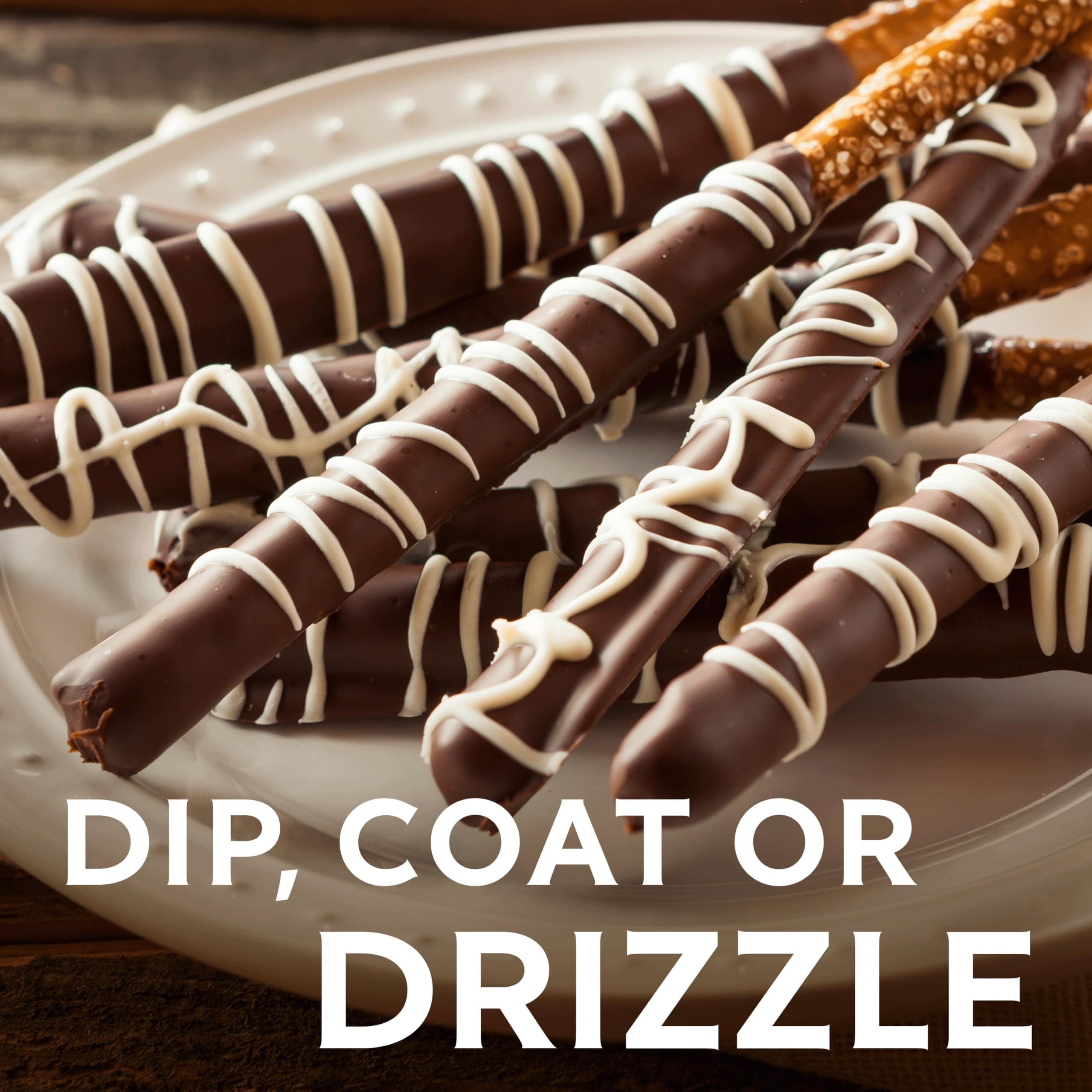 GHIRARDELLI Milk Chocolate Flavored Melting Wafers, 16 oz Bag – Easy Melt Candy Coating for Baking, Dipping and Dessert Decorating thumbnail 7