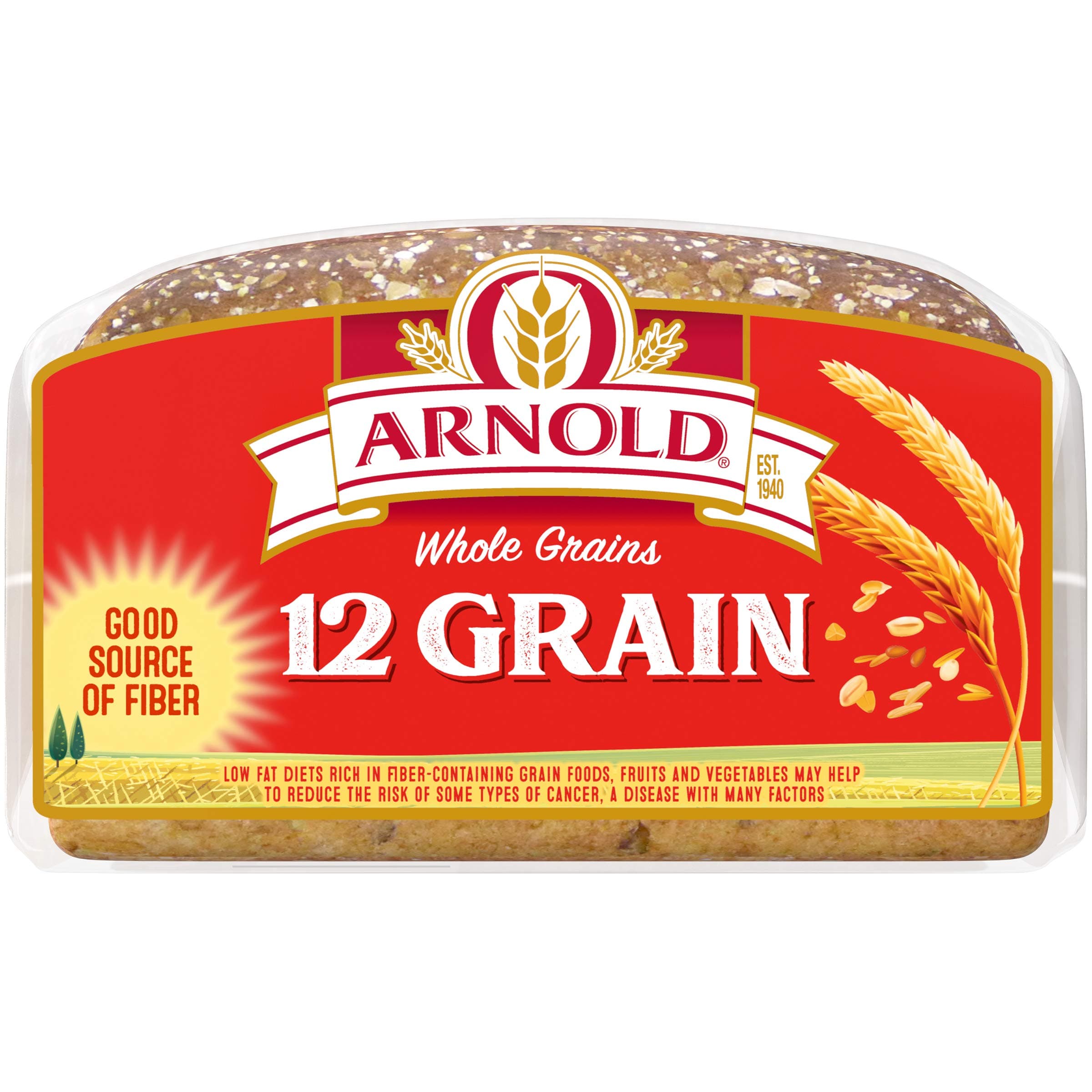 Arnold Whole Grains 12 Grains and Seeds Whole Grain Bread, Bread Free From Artificial Colors, Flavors and Preservatives, 24 oz Loaf thumbnail 12