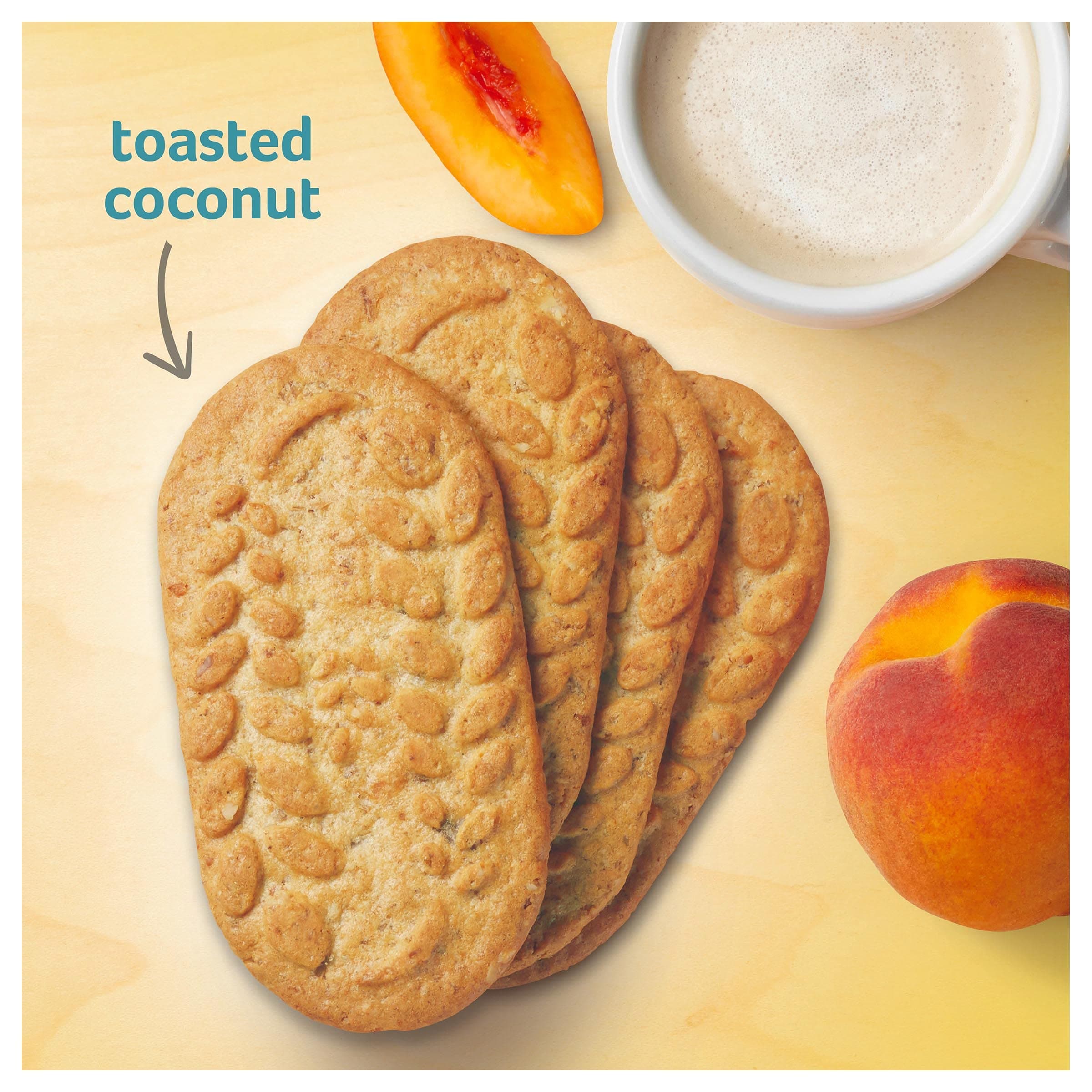 Belvita Breakfast Biscuits Packs 4 Biscuits Per Pack, Toasted Coconut, 1.76 Ounce (Pack of 10) thumbnail 8