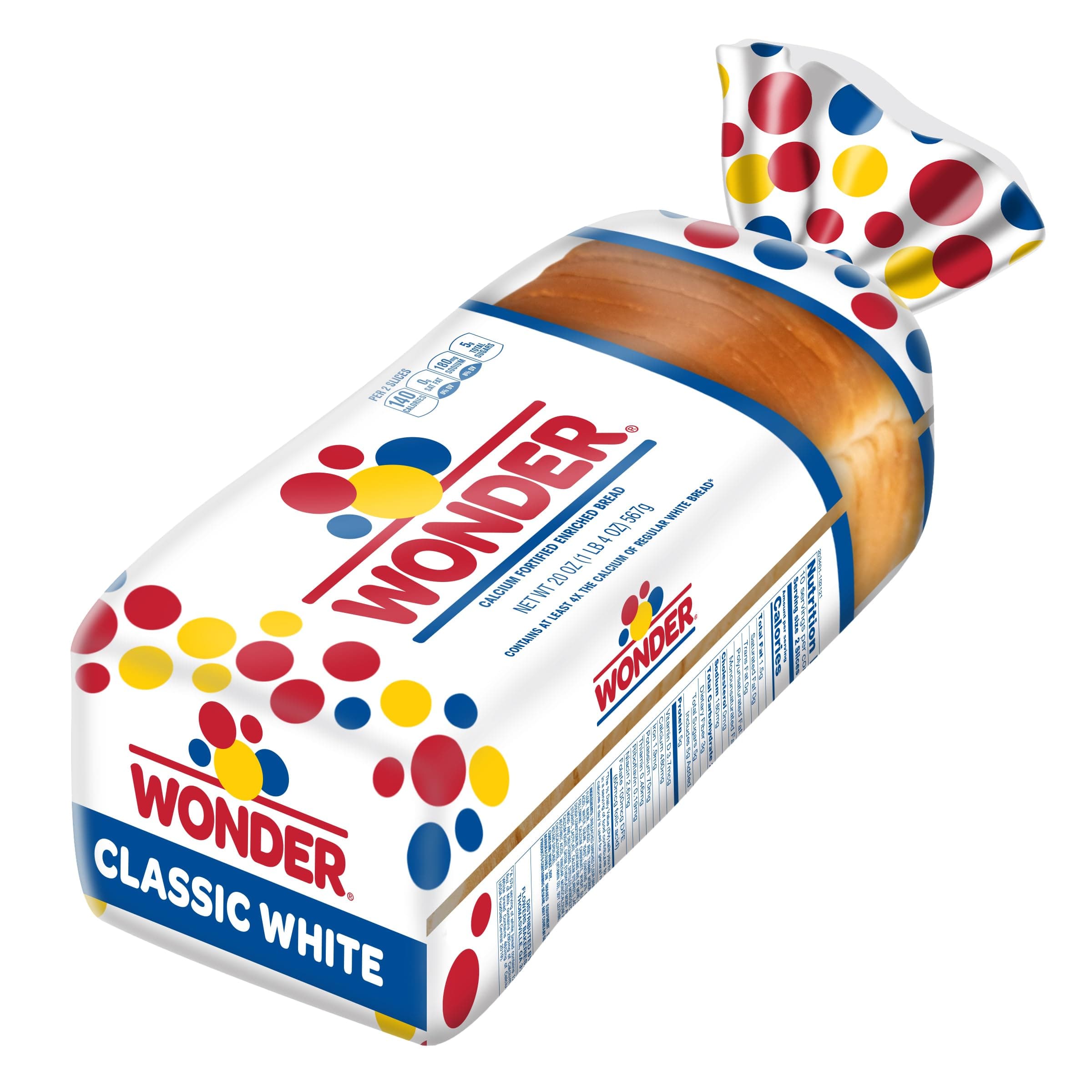 Wonder Bread Classic White Sandwich Bread, Sliced White Bread, 20 Oz Loaf thumbnail 11