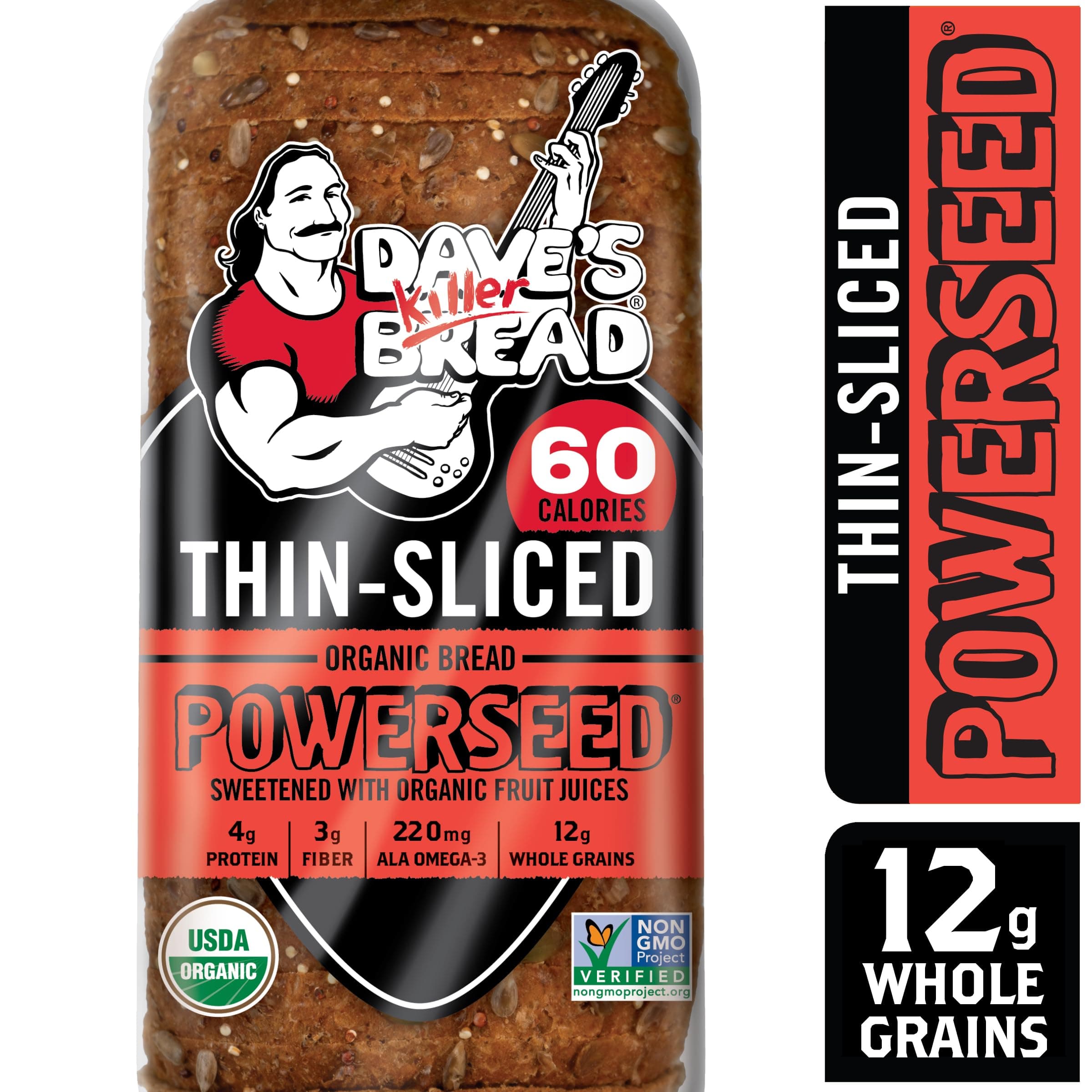 Dave's Killer Bread Powerseed Thin-Sliced, Seeded Organic Bread, 20.5 oz Loaf thumbnail 3