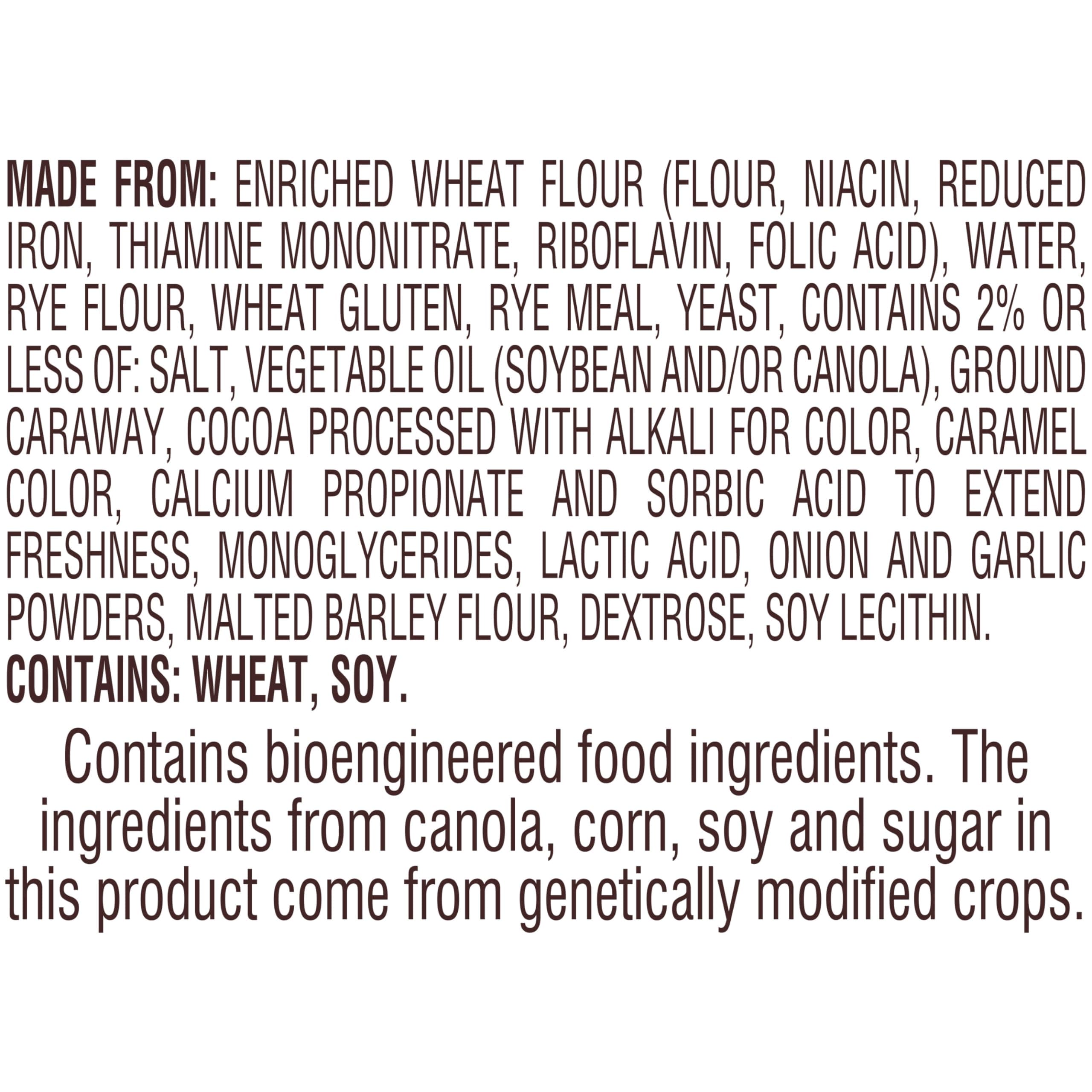 Pepperidge Farm Jewish Rye & Pumpernickel Deli Swirl Bread, 16 Ounce Bag thumbnail 4