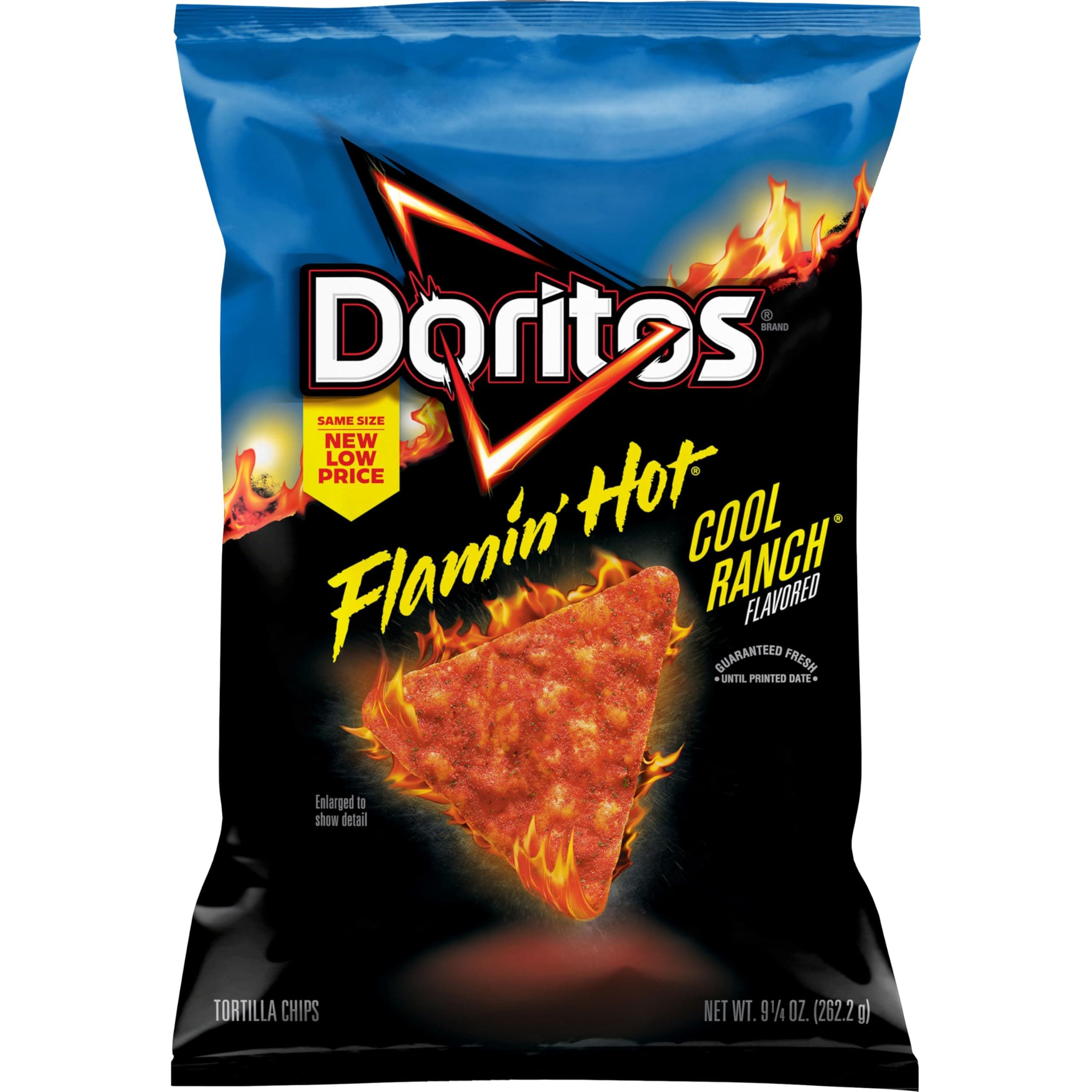 Doritos Tortilla Chips Flamin' Hot Cool Ranch, 9.25 Oz thumbnail 2