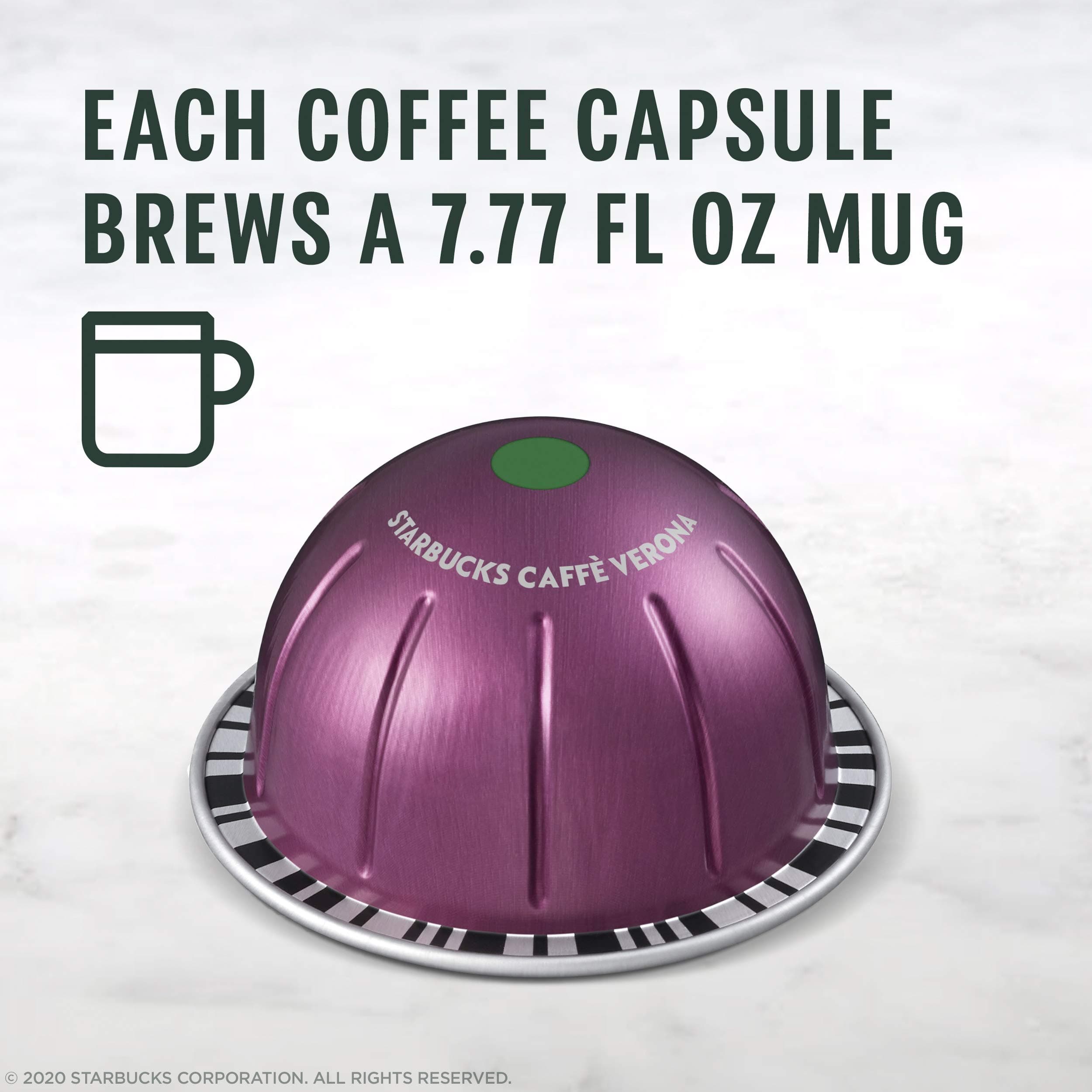 Starbucks by Nespresso Vertuo, Caffè Verona Dark Roast Coffee, 32-count Coffee Pods, Brews 7.8 oz. thumbnail 5