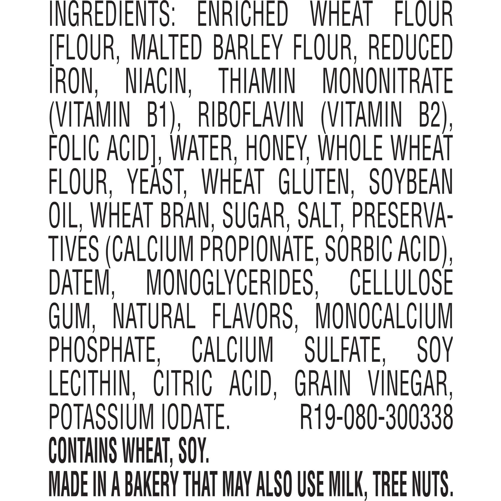 Sara Lee Honey Wheat Sandwich Bread, 20 Oz Loaf of Honey Wheat Bread With No Artificial Colors or Flavors thumbnail 3