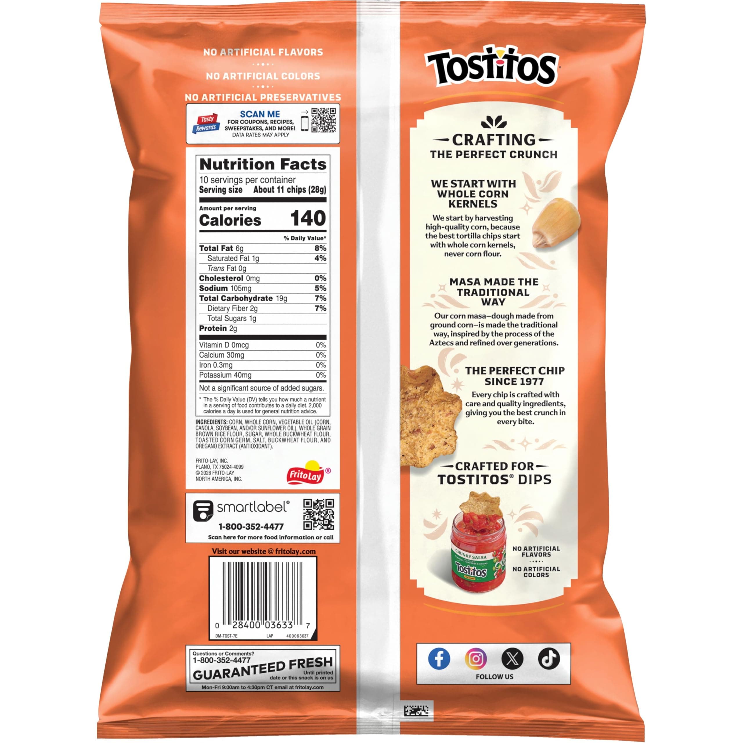 Tostitos Scoops! Multigrain Tortilla Chips, 10 Oz thumbnail 3