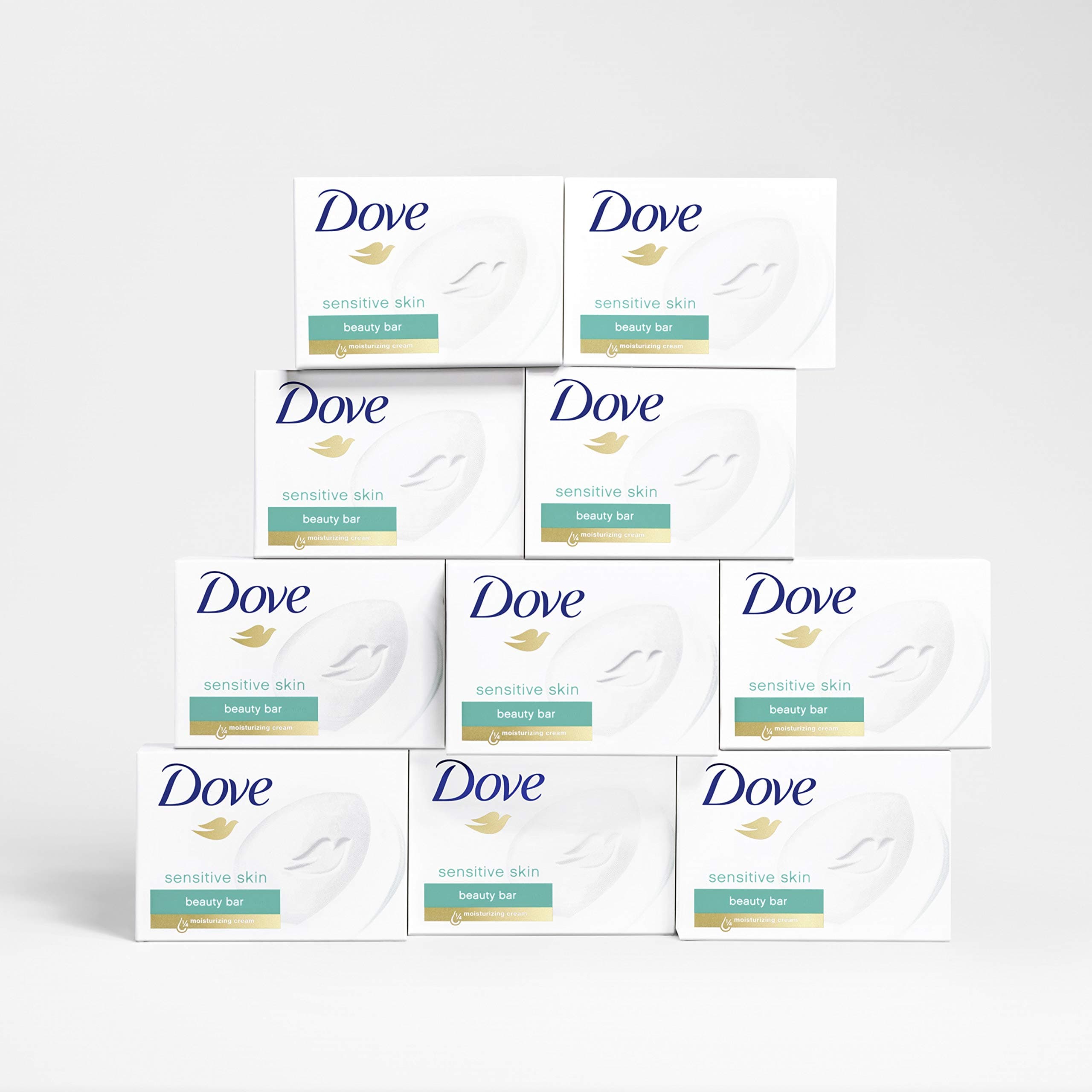 Dove Beauty Bar More Moisturizing Than Bar Soap Sensitive Skin Effectively Washes Away Bacteria, Nourishes Your Skin 3.75 oz 10 Bars thumbnail 10