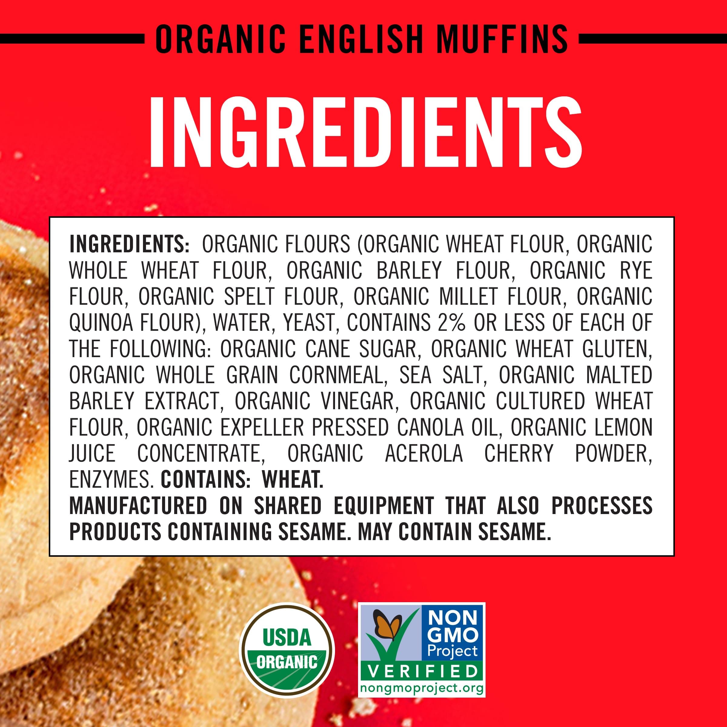 Dave's Killer Bread Killer Classic English Muffins, Organic English Muffins, 6 Count thumbnail 4