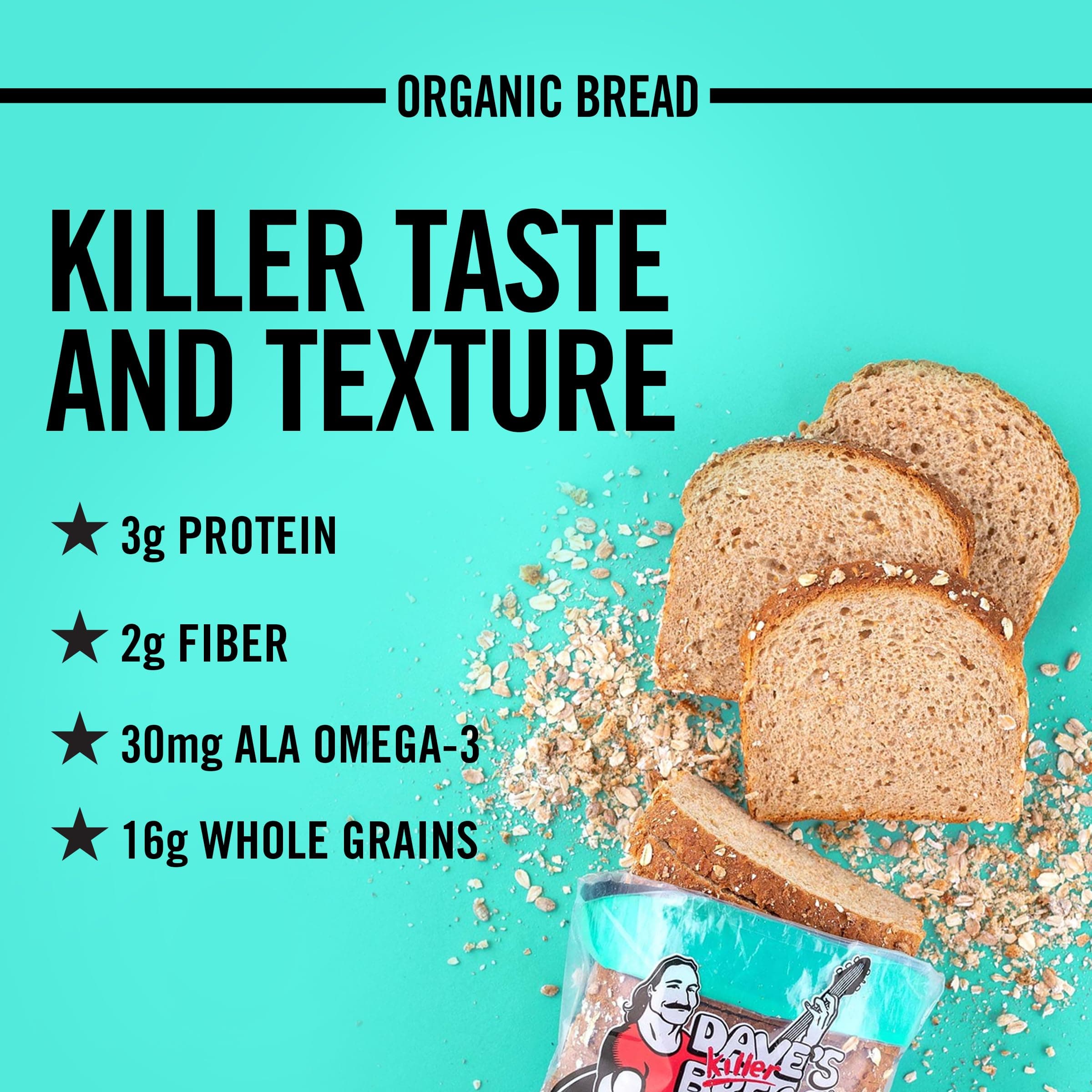 Dave's Killer Bread Sprouted Whole Grains Thin-Sliced, Whole Grain Organic Bread, 20.5 oz Loaf thumbnail 4