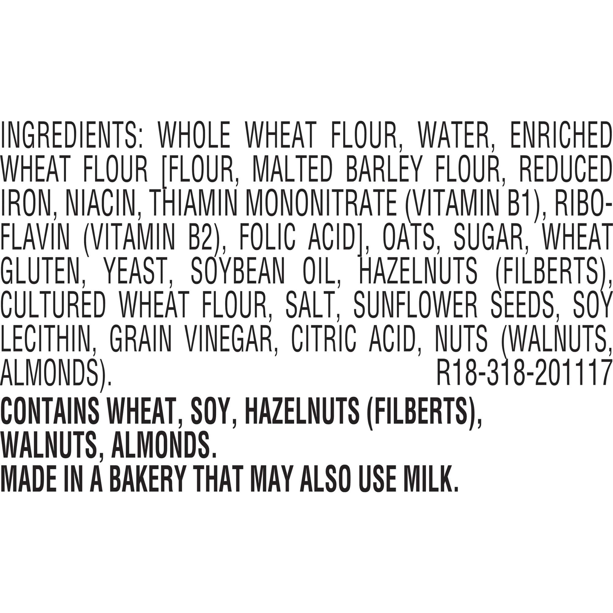 Arnold Whole Grains Oatnut Bread, Bread Free From Artificial Colors, Flavors and Preservatives, 24 oz Loaf thumbnail 3