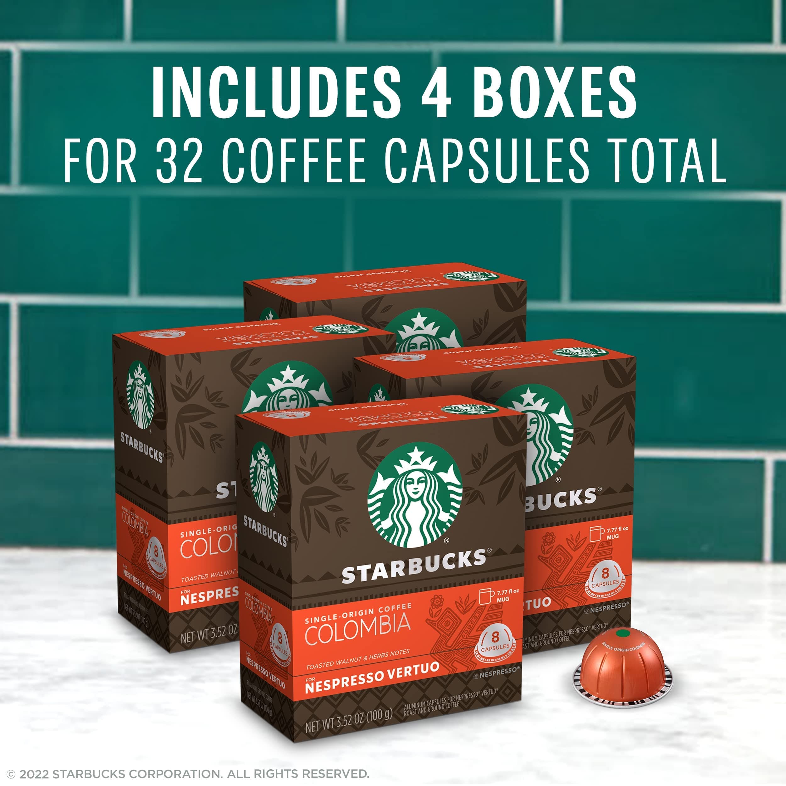 Starbucks by Nespresso Vertuo, Single-Origin Colombia, Medium Roast, Brews 32 capsulas(4 Box) thumbnail 3