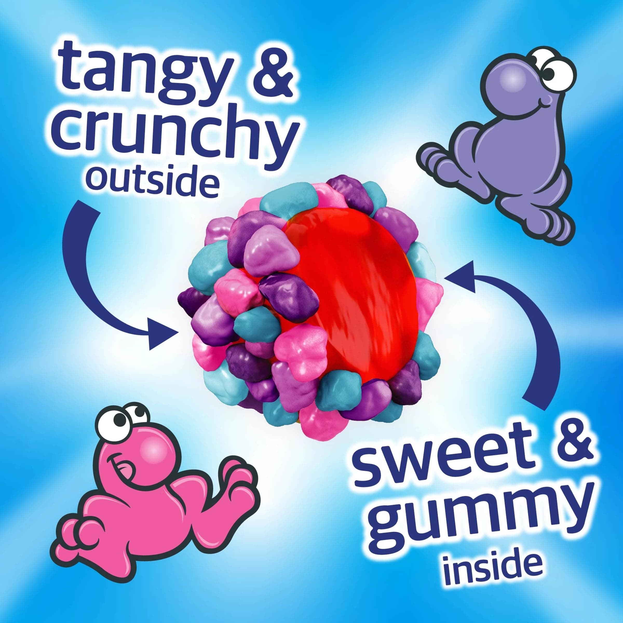Nerds Gummy Clusters Candy, Very Berry, Crunchy And Gummy, 8 Oz thumbnail 5
