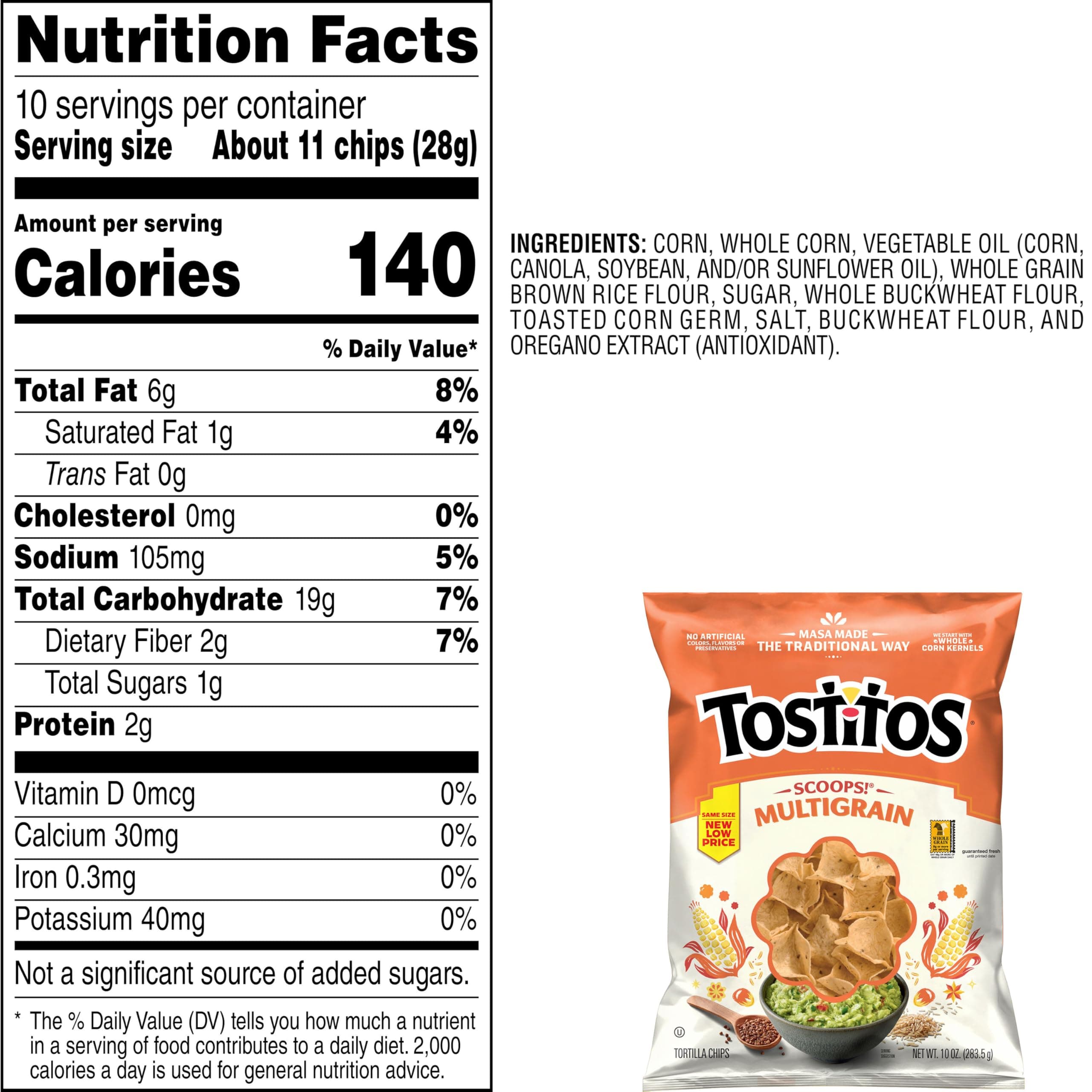 Tostitos Scoops! Multigrain Tortilla Chips, 10 Oz thumbnail 8