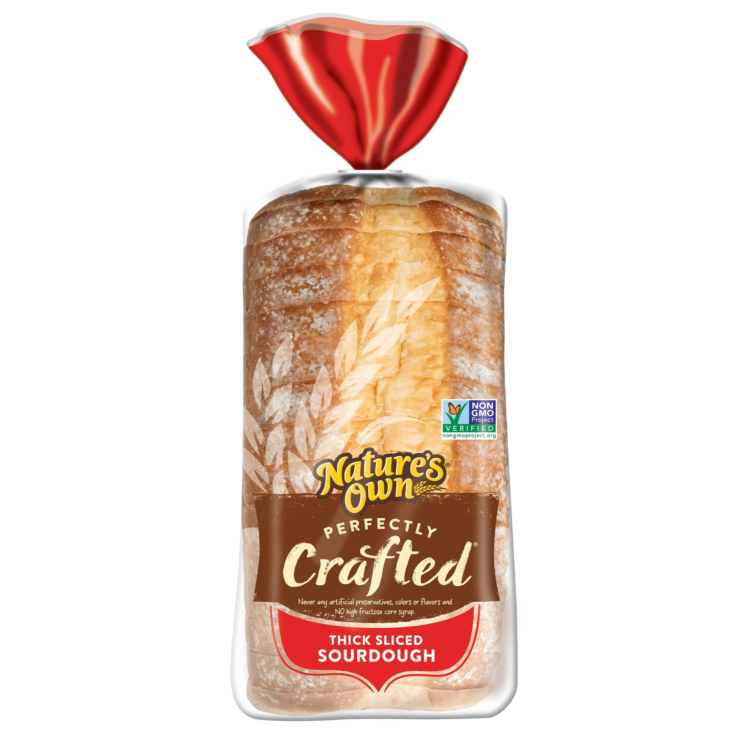 Nature's Own Perfectly Crafted Sourdough Bread, Thick Sliced Non-GMO Sourdough Bread, 22 oz Loaf thumbnail 4