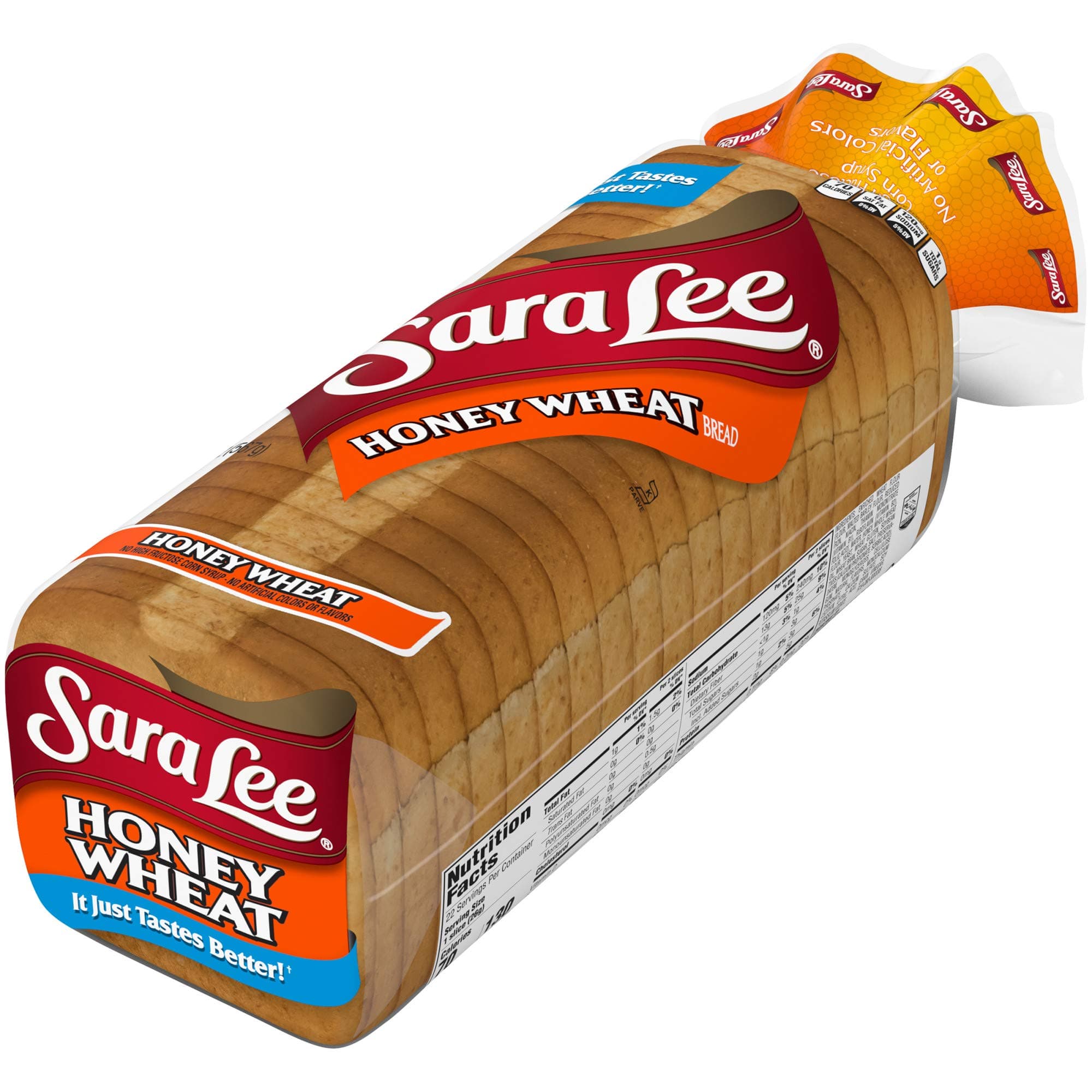 Sara Lee Honey Wheat Sandwich Bread, 20 Oz Loaf of Honey Wheat Bread With No Artificial Colors or Flavors thumbnail 10