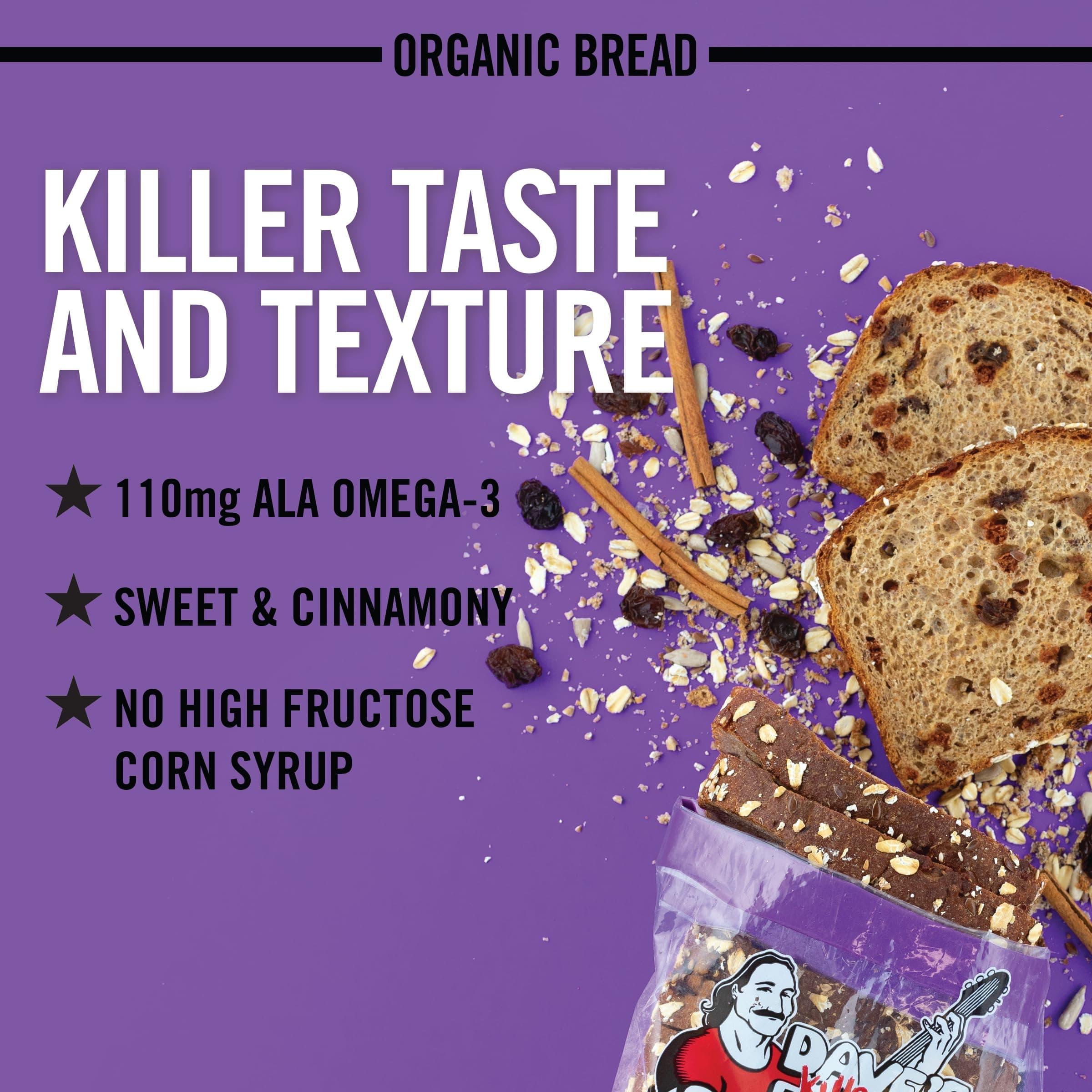 Dave's Killer Bread Raisin' the Roof!, Cinnamon Raisin Organic Breakfast Bread, 18 oz Loaf thumbnail 4