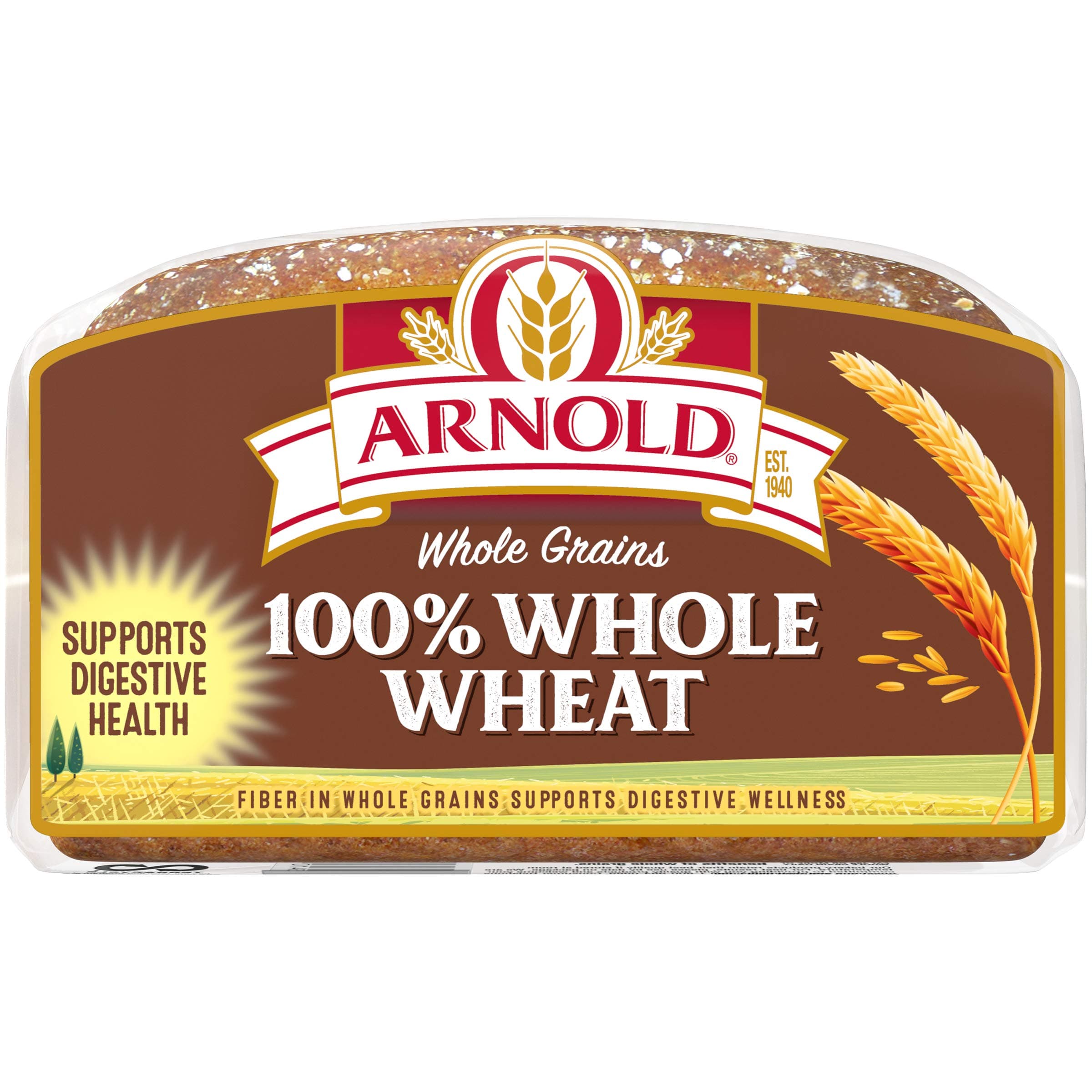 Arnold Whole Grains 100% Whole Wheat Bread, Wheat Bread Free From Artificial Colors, Flavors and Preservatives, 24 oz Loaf thumbnail 11