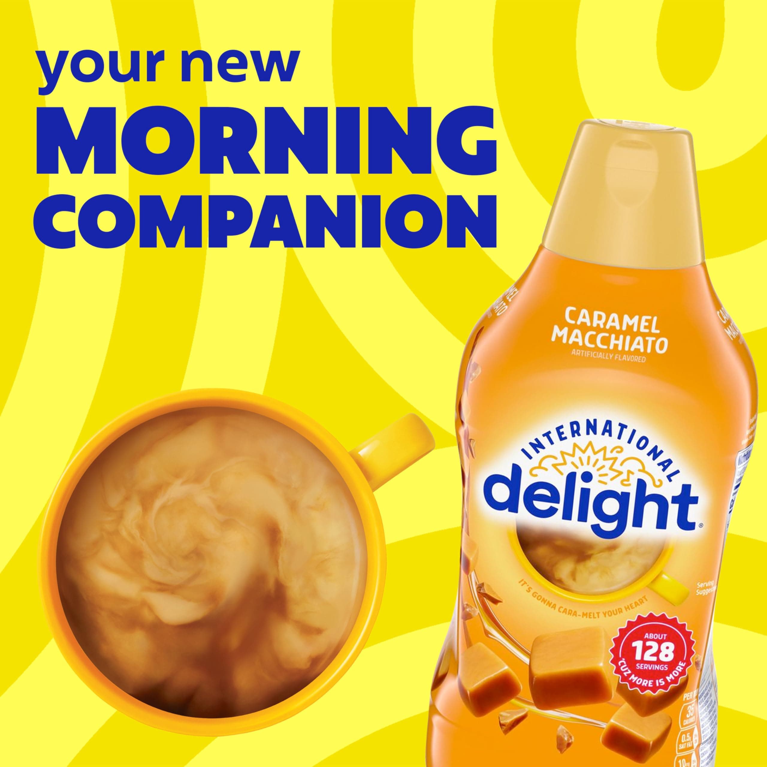 International Delight Coffee Creamer, Caramel Macchiato, Refrigerated Flavored Creamer, 64 FL OZ Bottle thumbnail 8