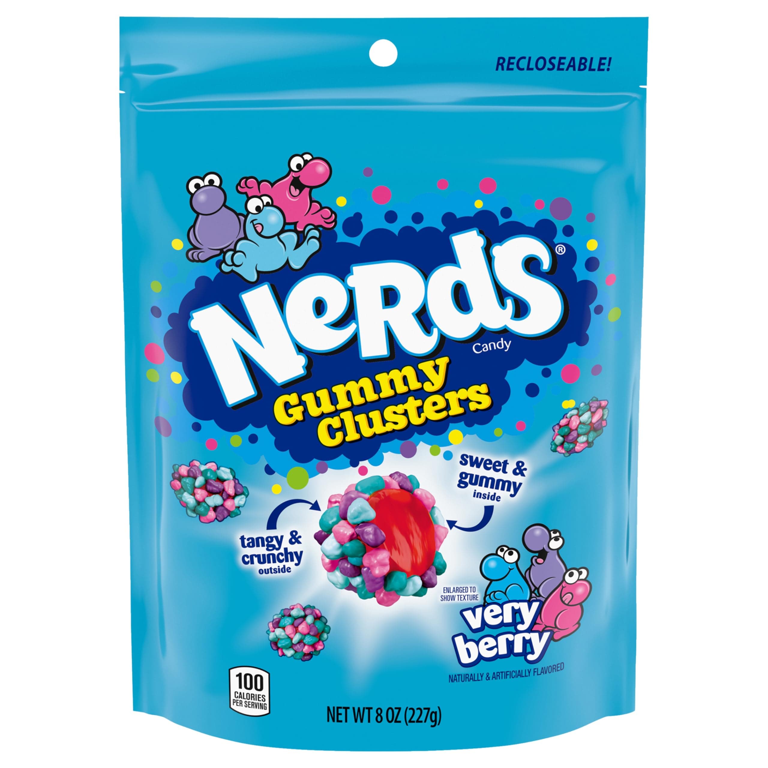 Nerds Gummy Clusters Candy, Very Berry, Crunchy And Gummy, 8 Oz thumbnail 11