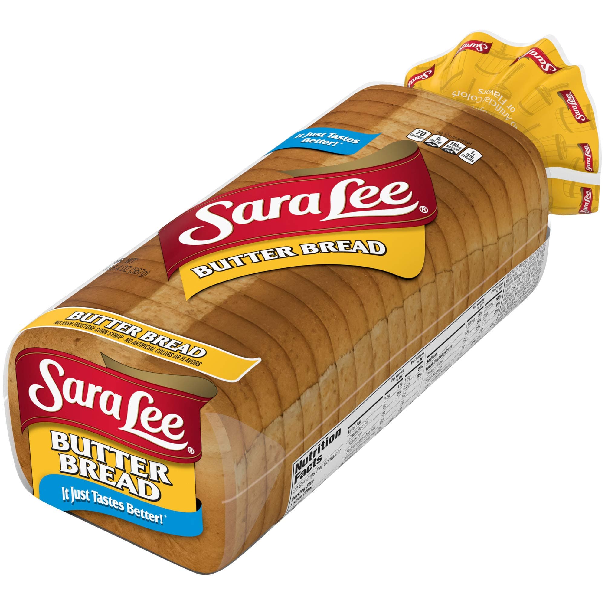Sara Lee Butter Bread Sandwich Bread, 20 Oz Loaf of Butter Bread With No Artificial Colors or Flavors thumbnail 14
