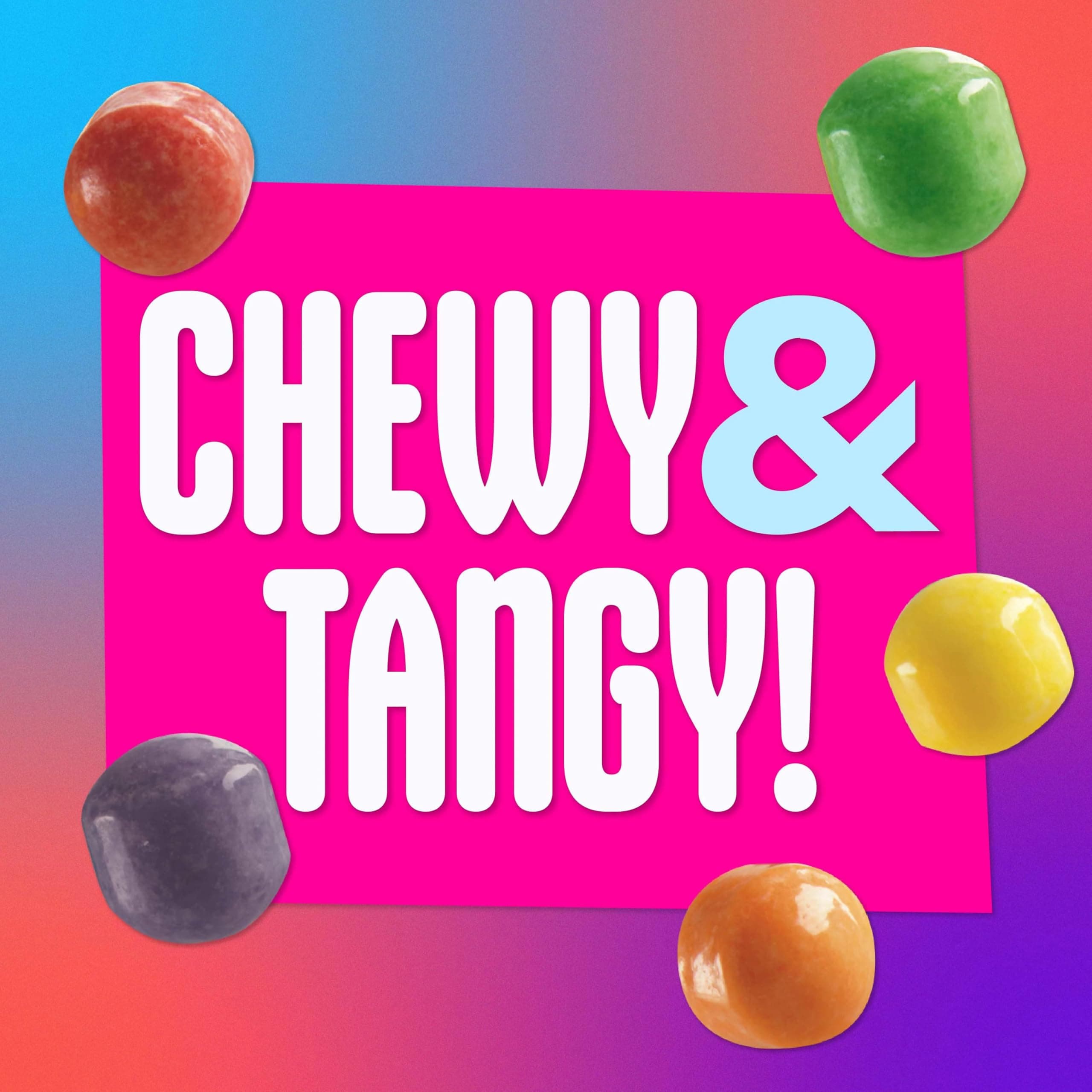 SweeTARTS Mini Chewy Candy, Mixed Fruit Flavors (Cherry, Grape, Lemon, Apple & Orange), Sweet & Tart Chewy Candy, 12 oz Bag thumbnail 3