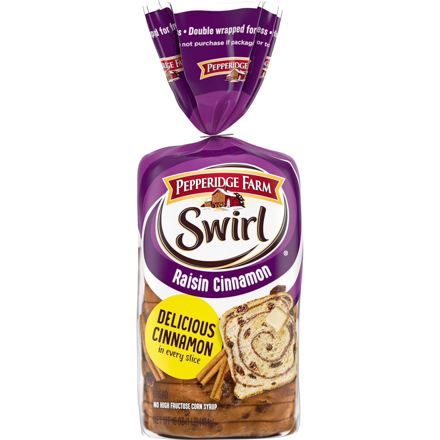 Pepperidge Farm Raisin Cinnamon Swirl Breakfast Bread, 16 Oz Loaf