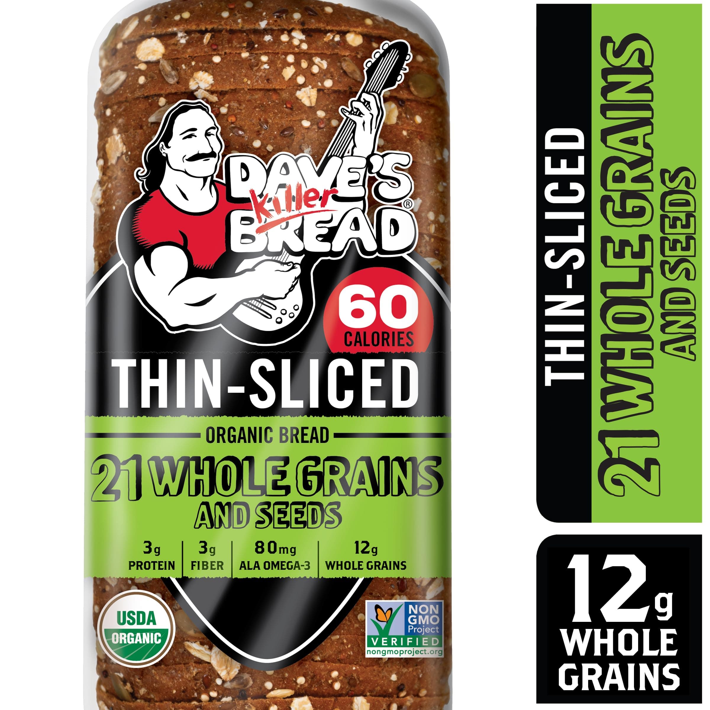 Dave's Killer Bread 21 Whole Grains & Seeds Thin-Sliced, Whole Grain Organic Bread, 20.5 oz Loaf thumbnail 10