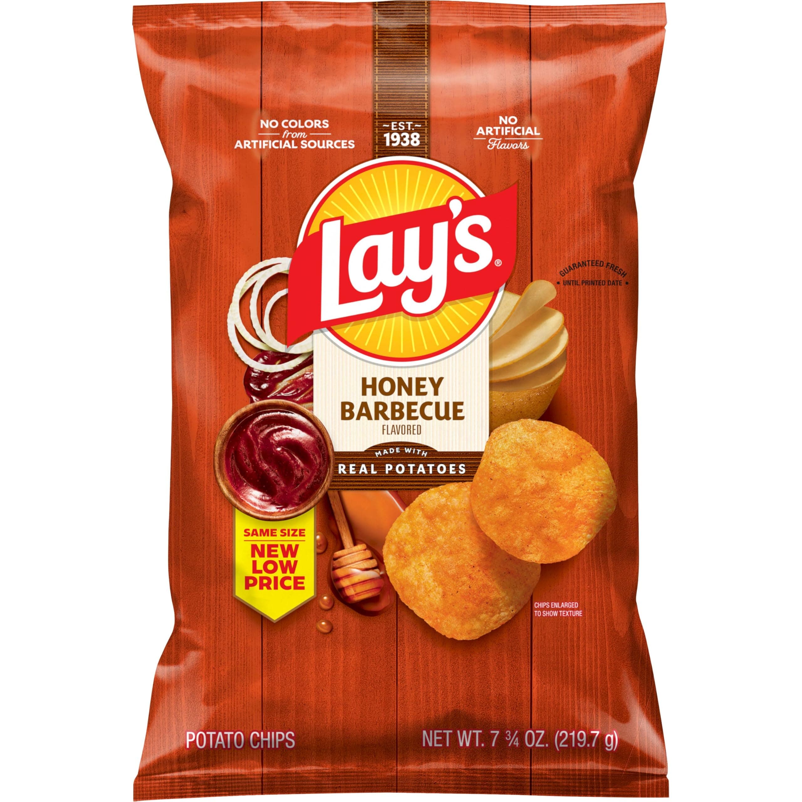 Lay's Potato Chips, Honey Barbecue Flavored Snacks, 7.75oz Bag thumbnail 2