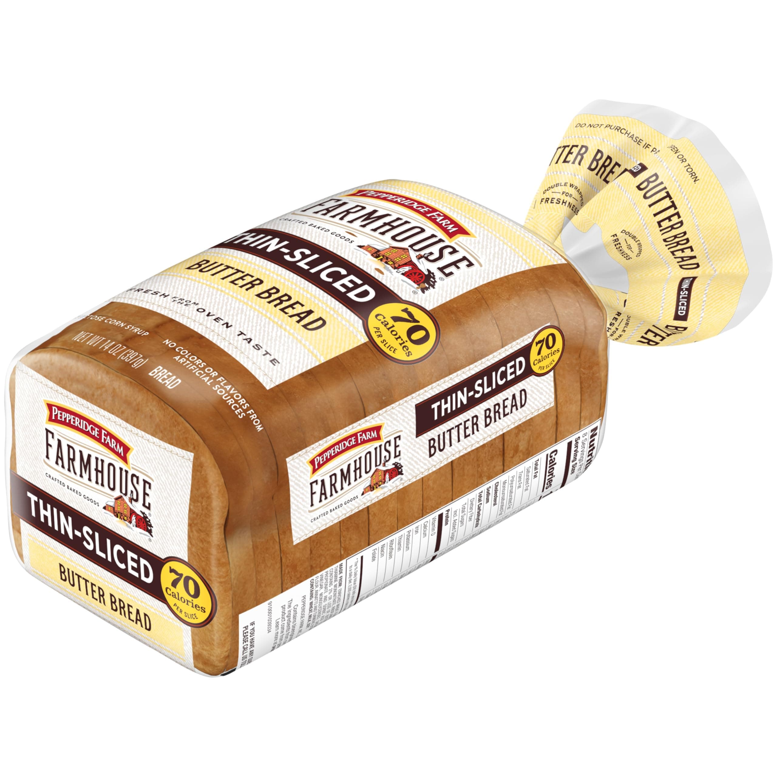 Pepperidge Farm Farmhouse Thin-Sliced Butter Bread, 14 Oz Bag thumbnail 6
