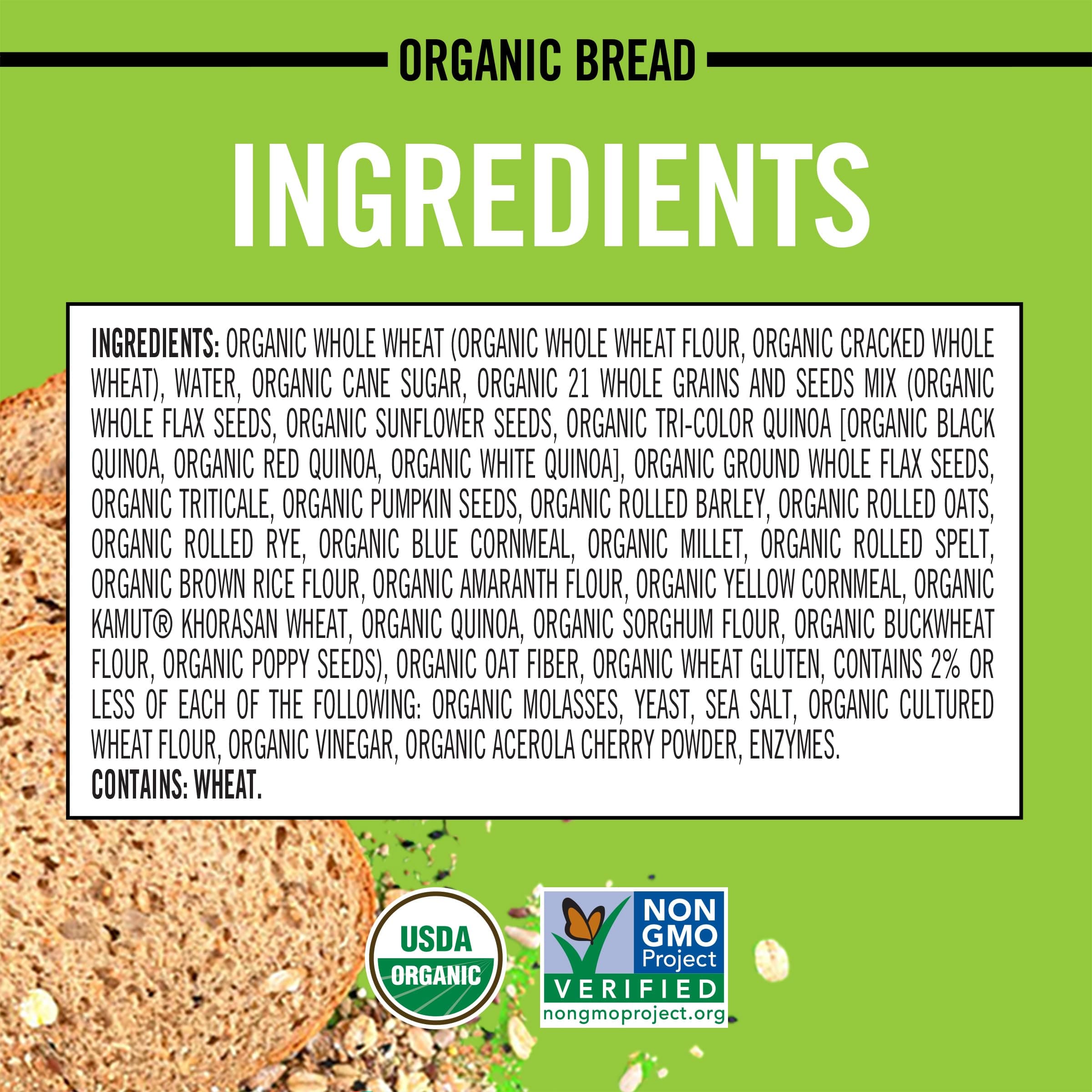 Dave's Killer Bread 21 Whole Grains & Seeds Thin-Sliced, Whole Grain Organic Bread, 20.5 oz Loaf thumbnail 4