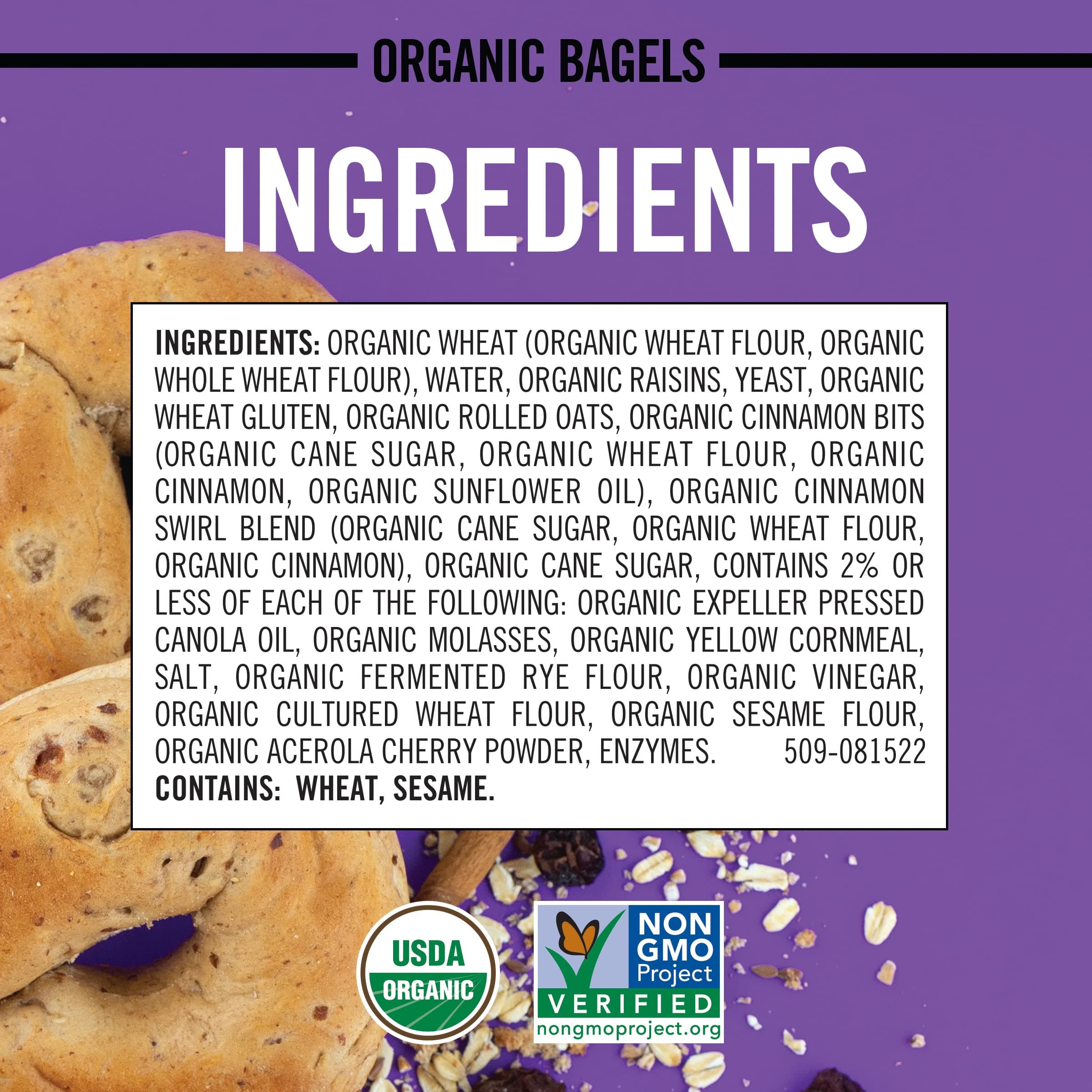 Dave's Killer Bread Cinnamon Raisin Remix Bagels, Organic Cinnamon Raisin Bagels, 5 Count thumbnail 10