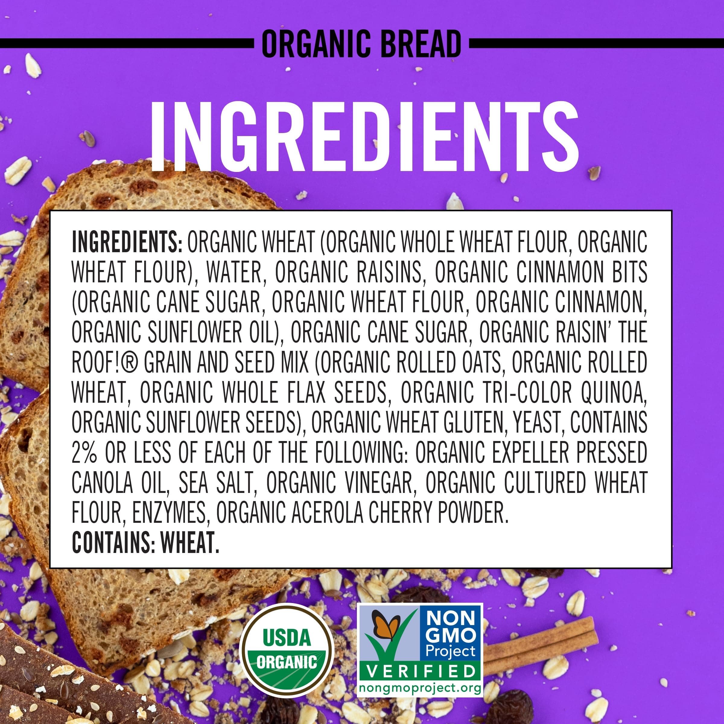 Dave's Killer Bread Raisin' the Roof!, Cinnamon Raisin Organic Breakfast Bread, 18 oz Loaf thumbnail 9
