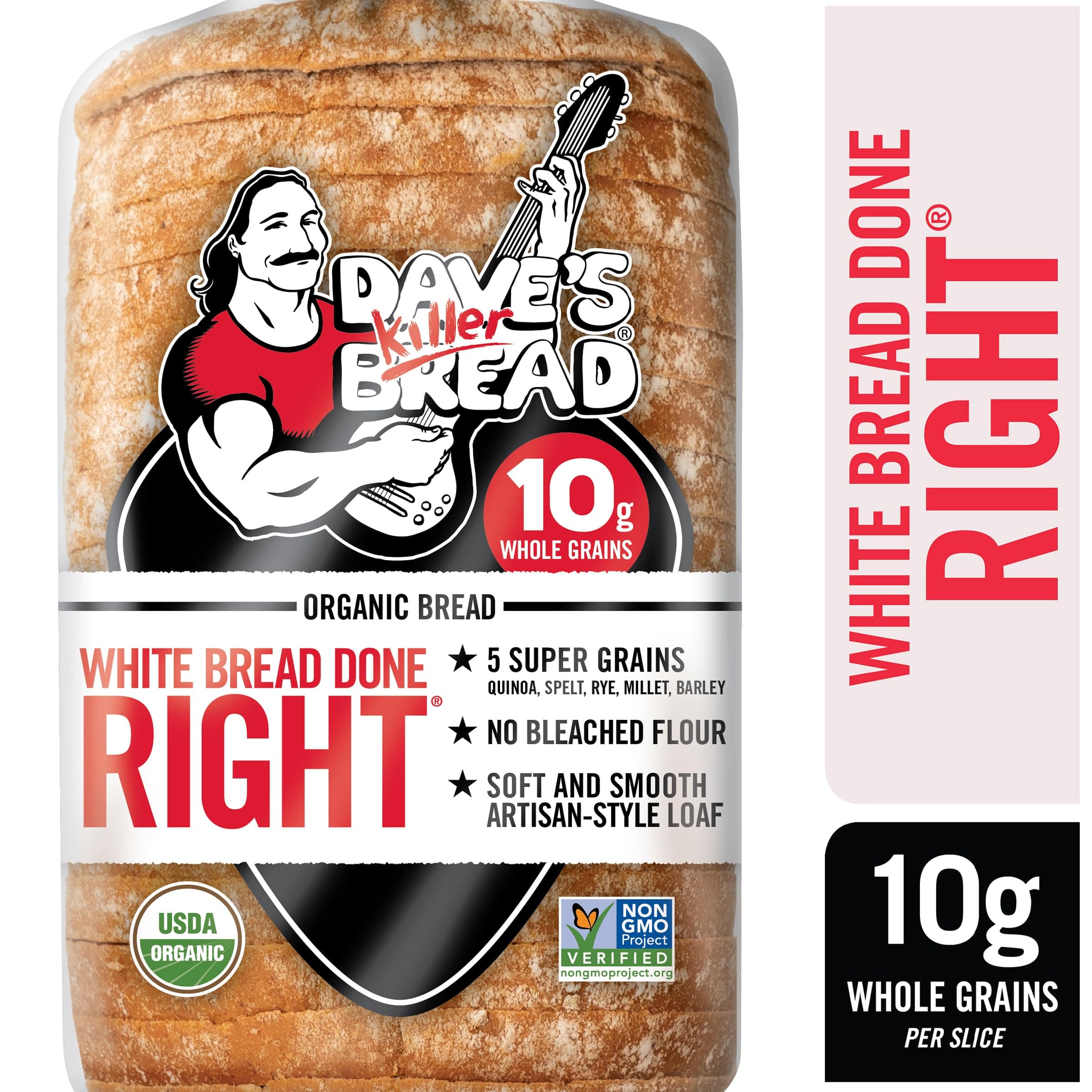 Dave's Killer Bread White Bread Done Right, Artisan-Style Organic White Bread, 24 oz Loaf thumbnail 8