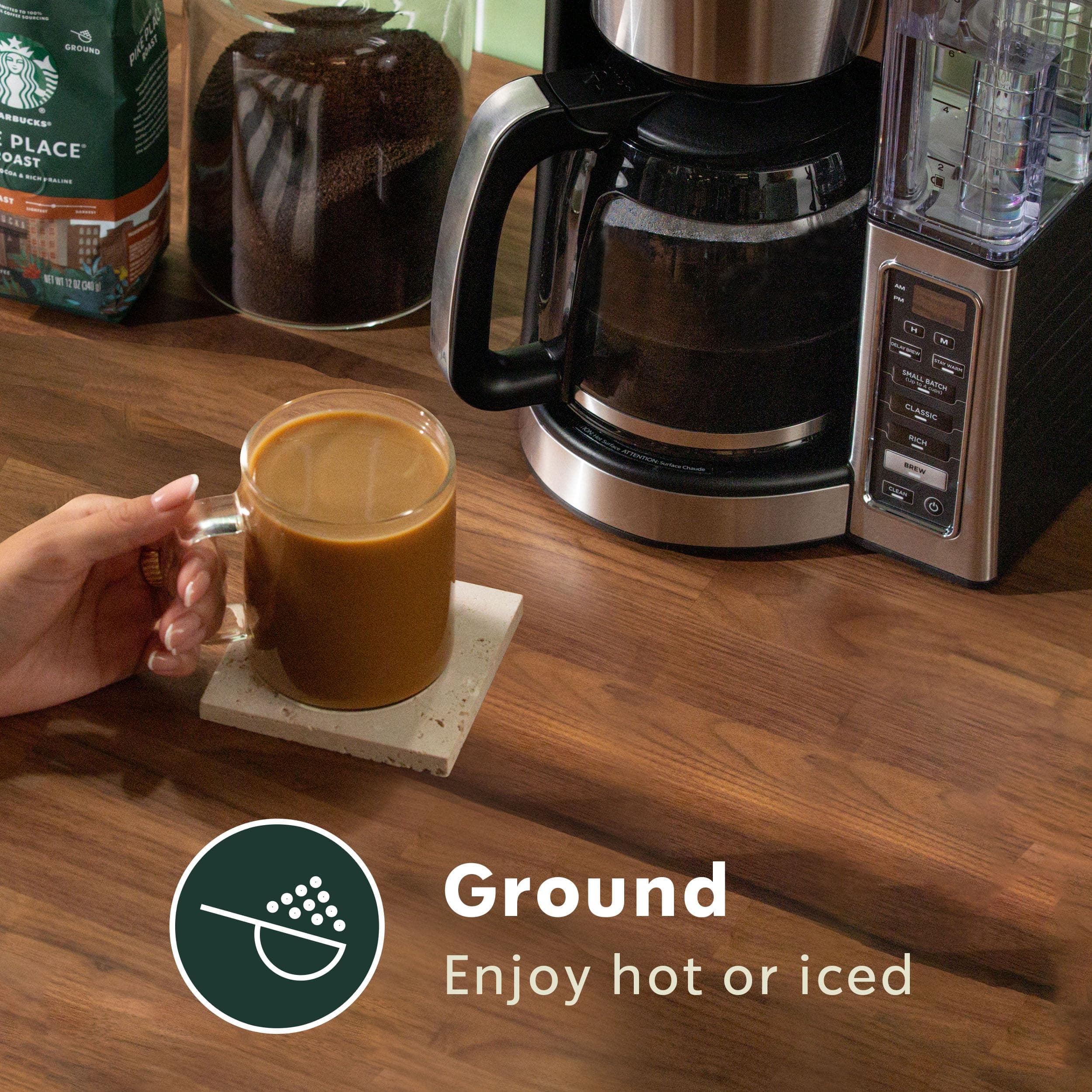 Starbucks Ground Coffee, Dark Roast Hot or Iced Coffee, Espresso Roast, 12 oz thumbnail 2