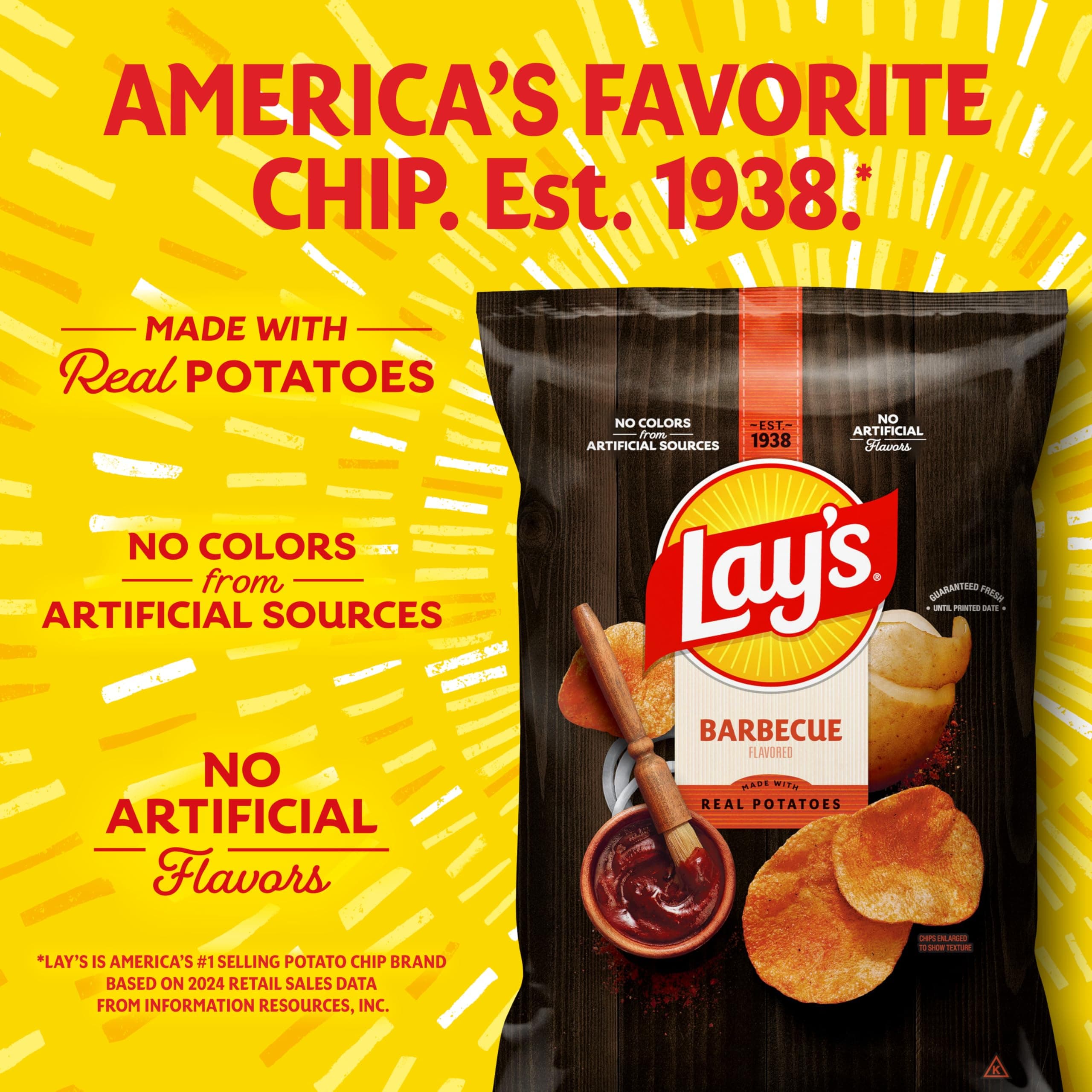 Lay's Potato Chips, Barbecue Flavor, 7.75 Oz thumbnail 6