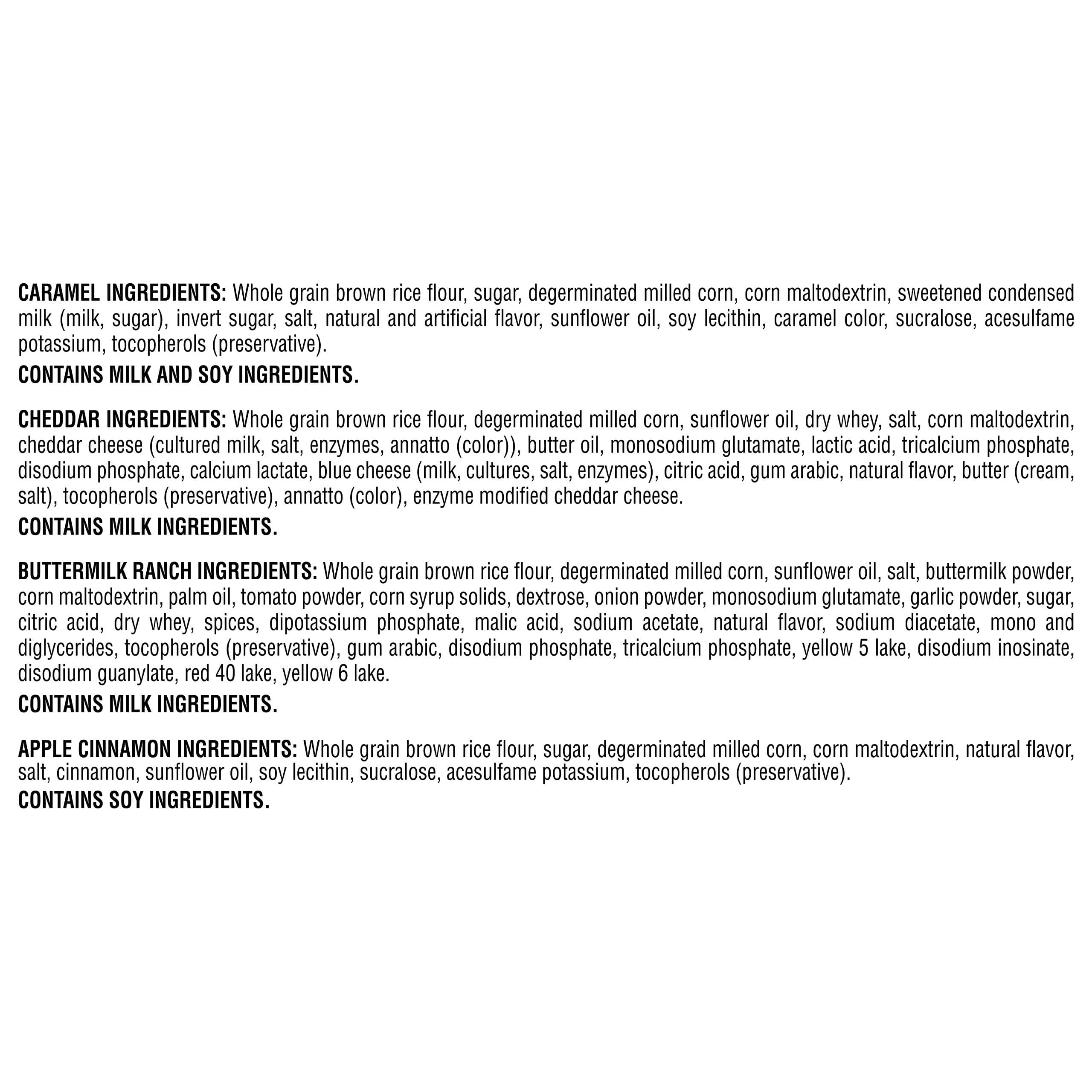 Quaker Rice Crisps, Gluten Free, 4 Flavor Sweet and Savory Variety Mix, Single Serve, 30 count thumbnail 7