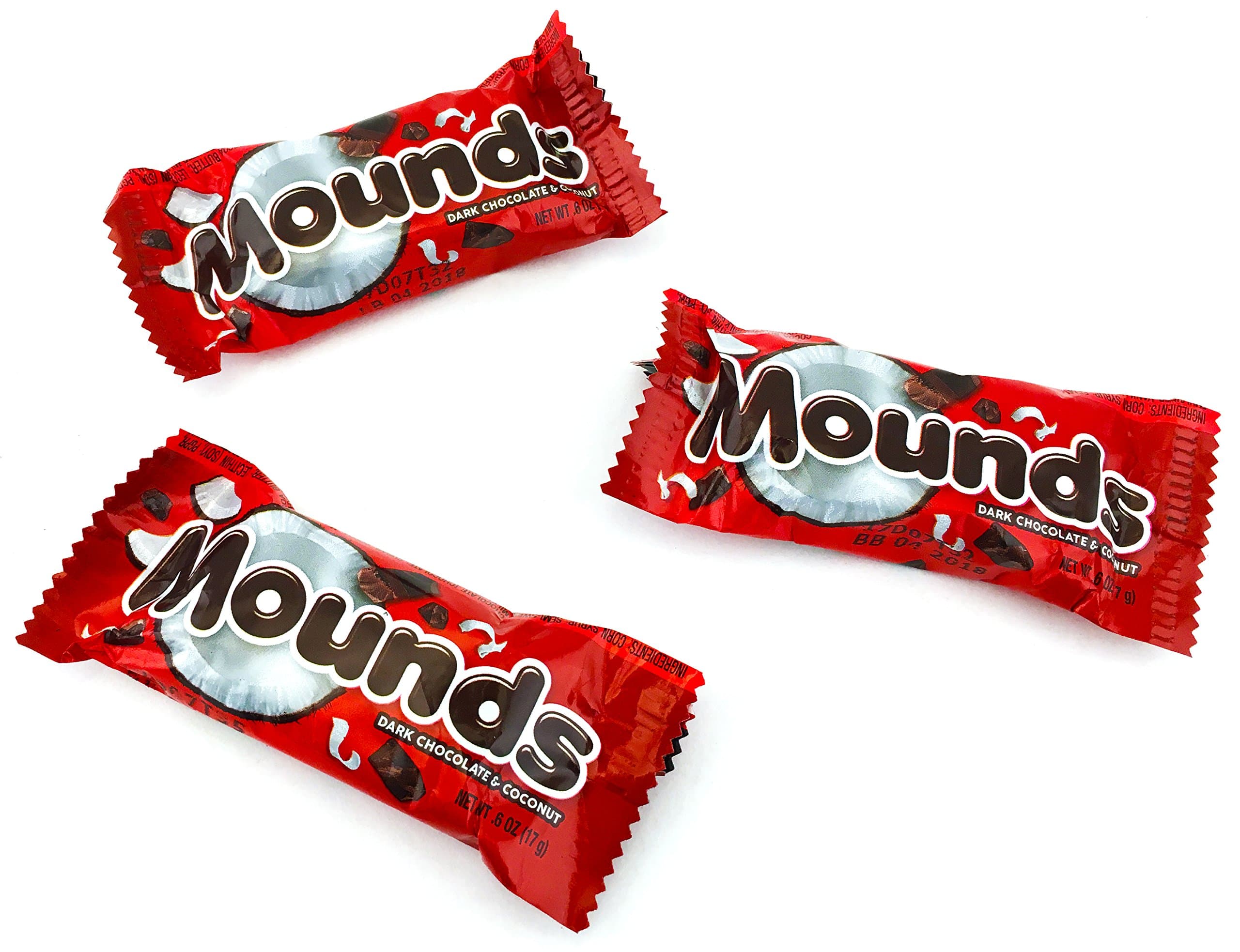 Mounds Dark Chocolate Coconut Filled Snack Size Treats, 0.6 Ounce (Pack of 3 Pounds) thumbnail 3