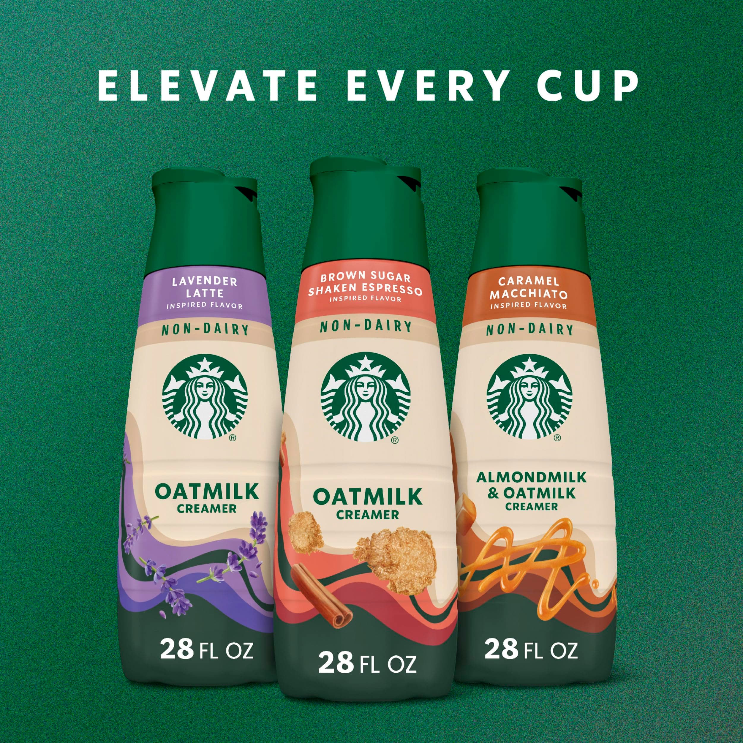 Starbucks Non-Dairy Brown Sugar Cinnamon Flavored Creamer, Oatmilk Coffee Creamer, Inspired By Brown Sugar Shaken Espresso 28 fl oz thumbnail 7